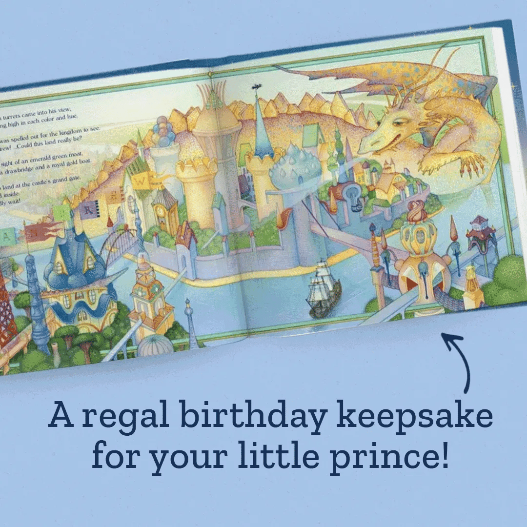 My Royal Birthday Adventure Personalized Book, Dragon Edition