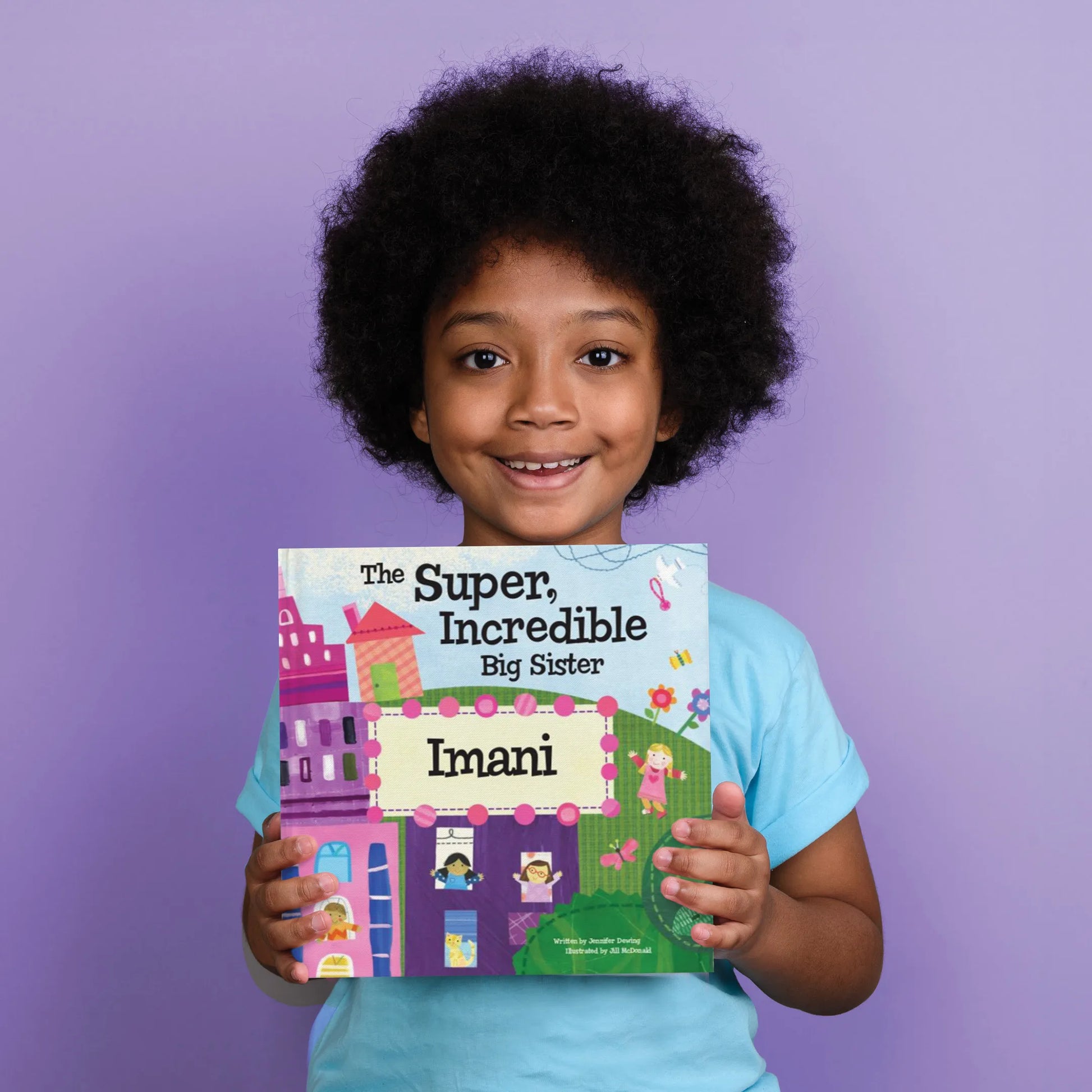 The Super, Incredible Big Sister of Twins Personalized Book and Medal