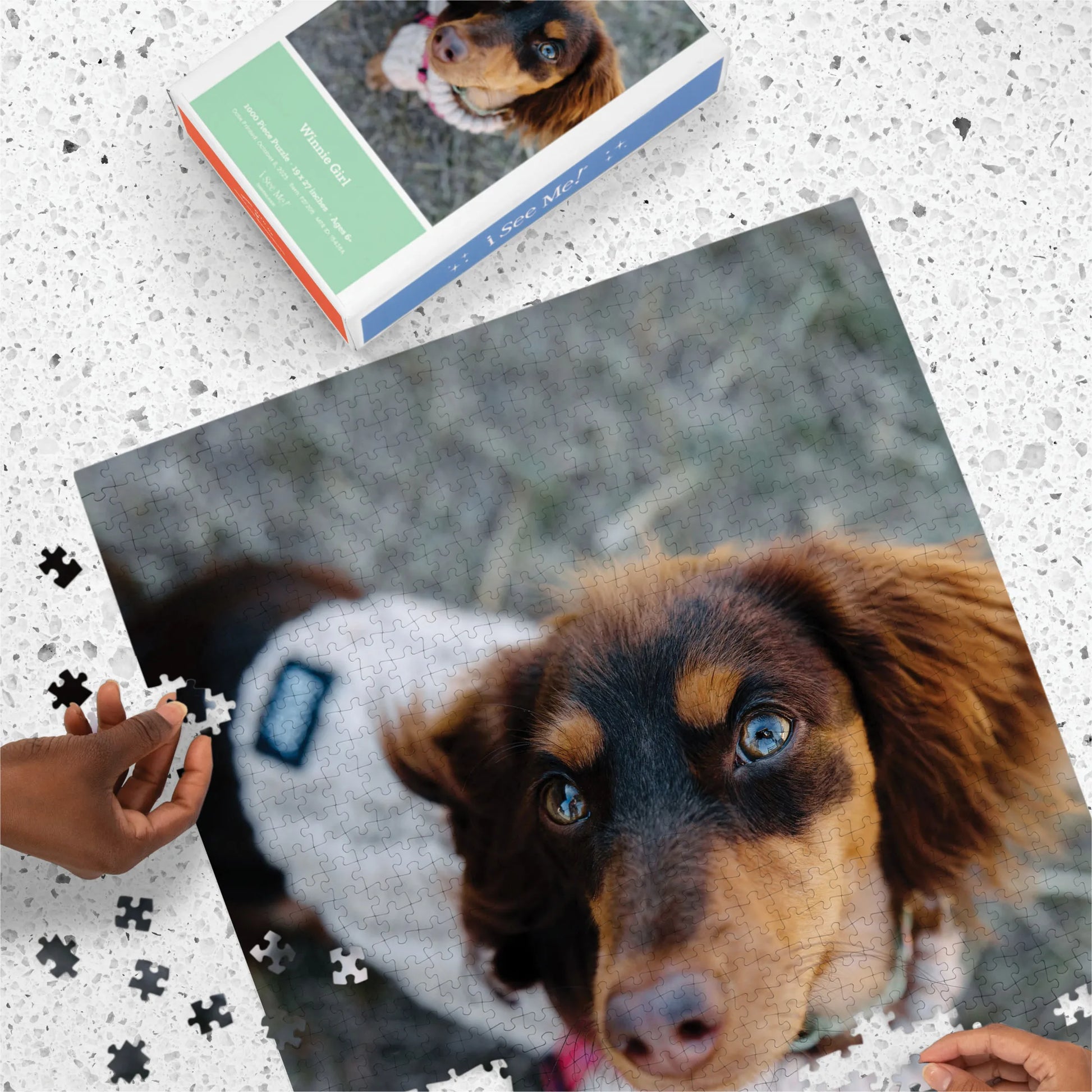 Premium Personalized Pet Photo Puzzle, Portrait / Vertical – 1,000 Pieces