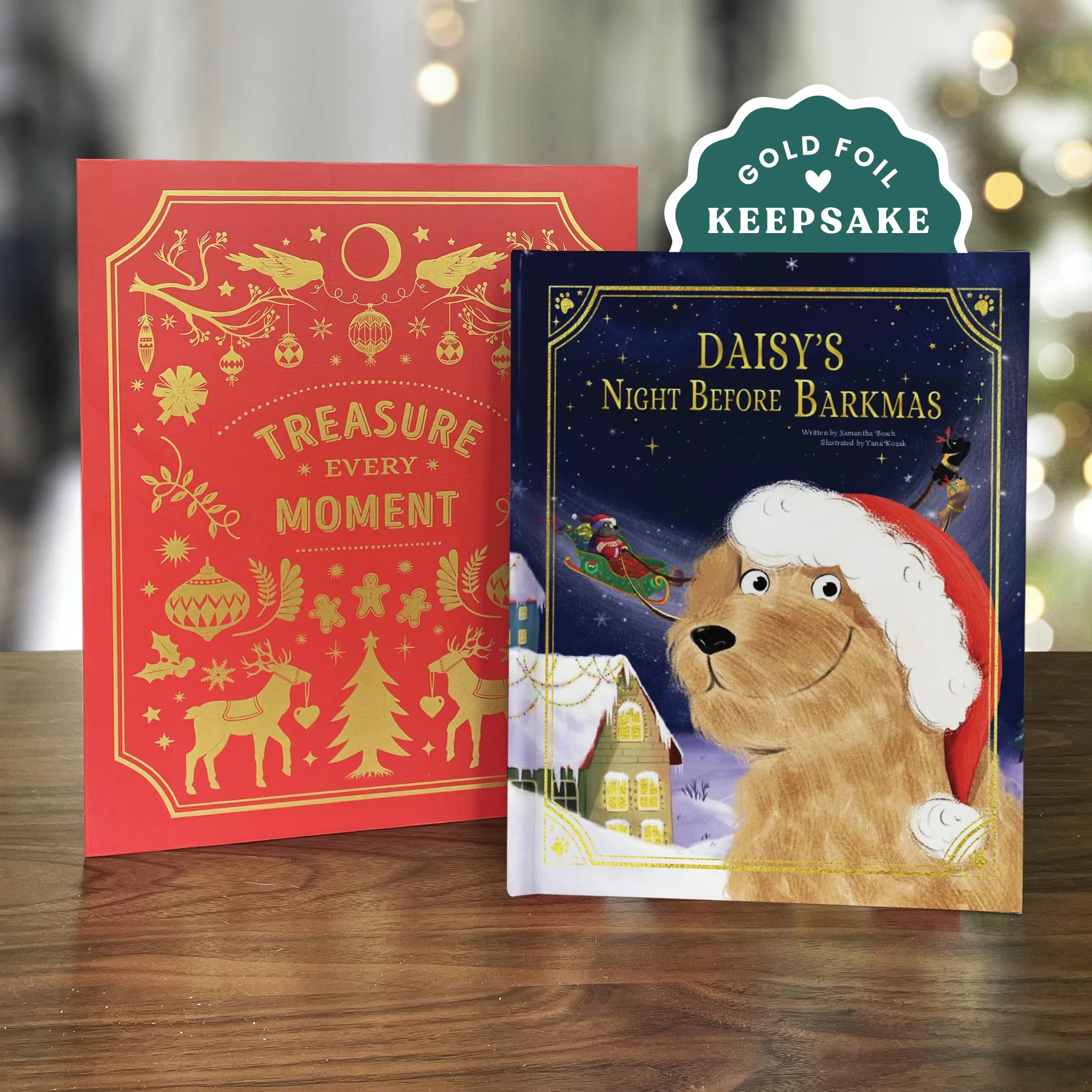 Our Dog’s Night Before Christmas Personalized Book and Christmas Keepsake Box