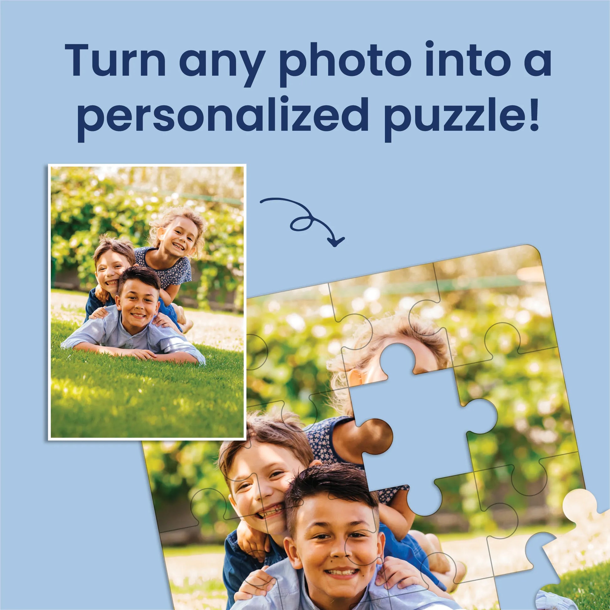 Premium Personalized Pet Photo Puzzle, Portrait / Vertical – 24 Pieces