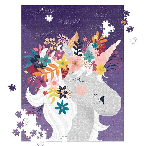 Stargazing Unicorn Personalized Puzzle - 500 Pieces