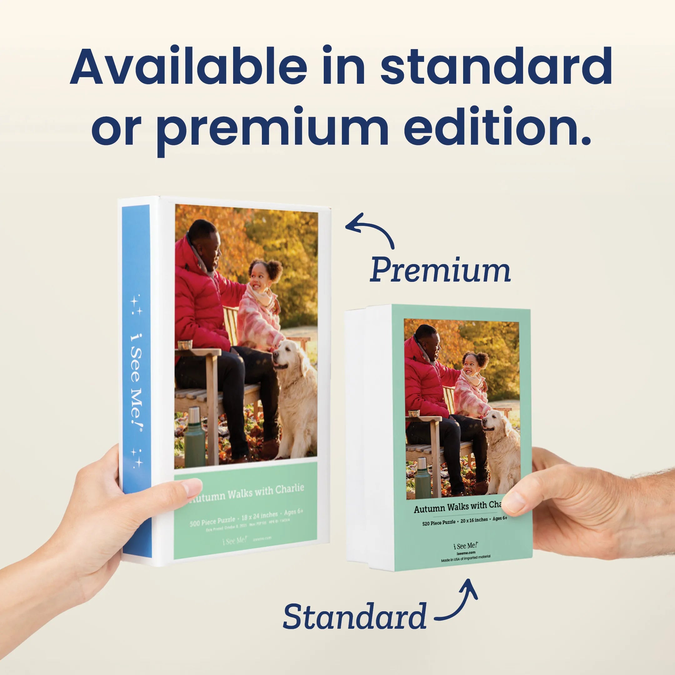 Premium Personalized Pet Photo Puzzle, Portrait/Vertical - 500 Pieces