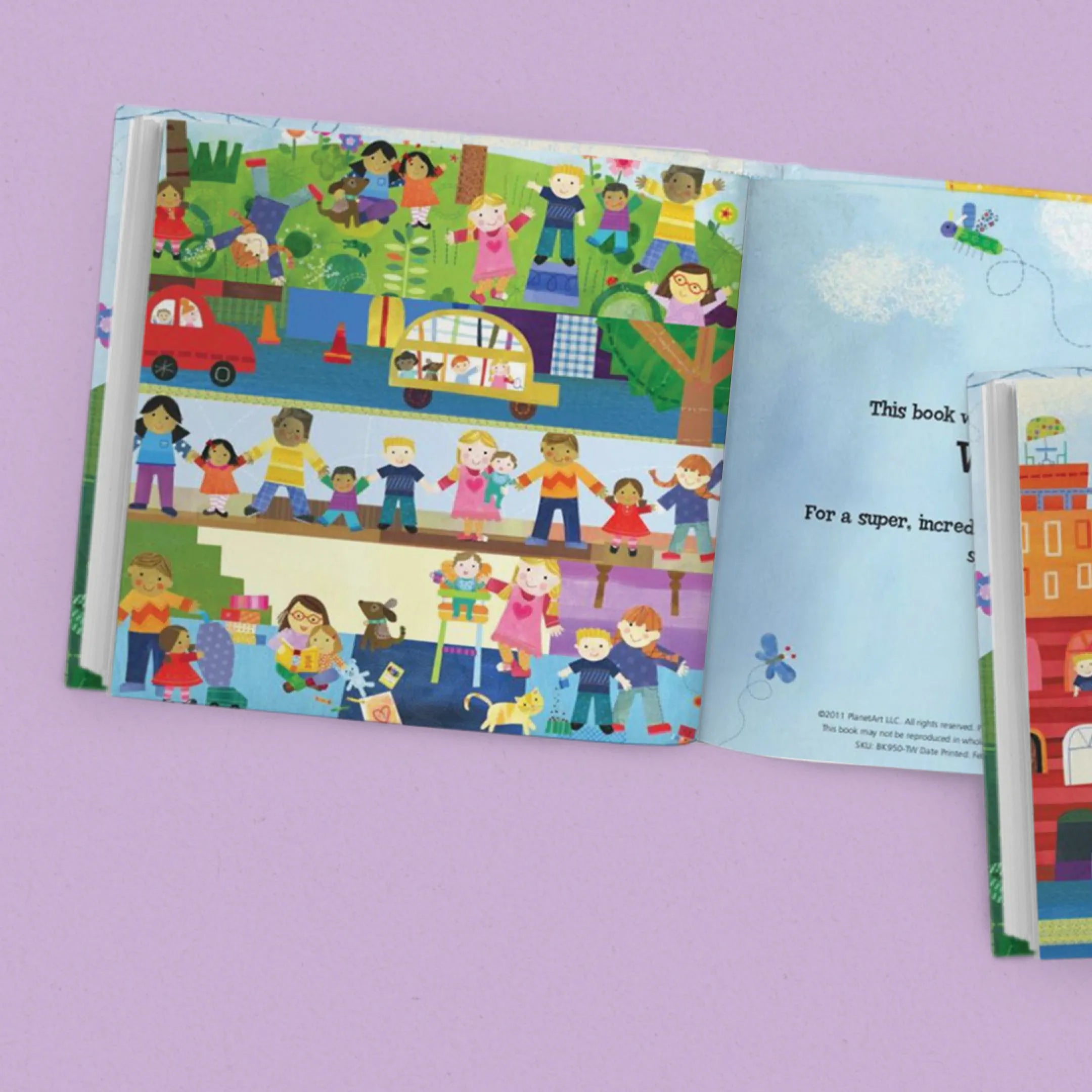 The Super, Incredible Big Brother of Twins Personalized Book and Medal