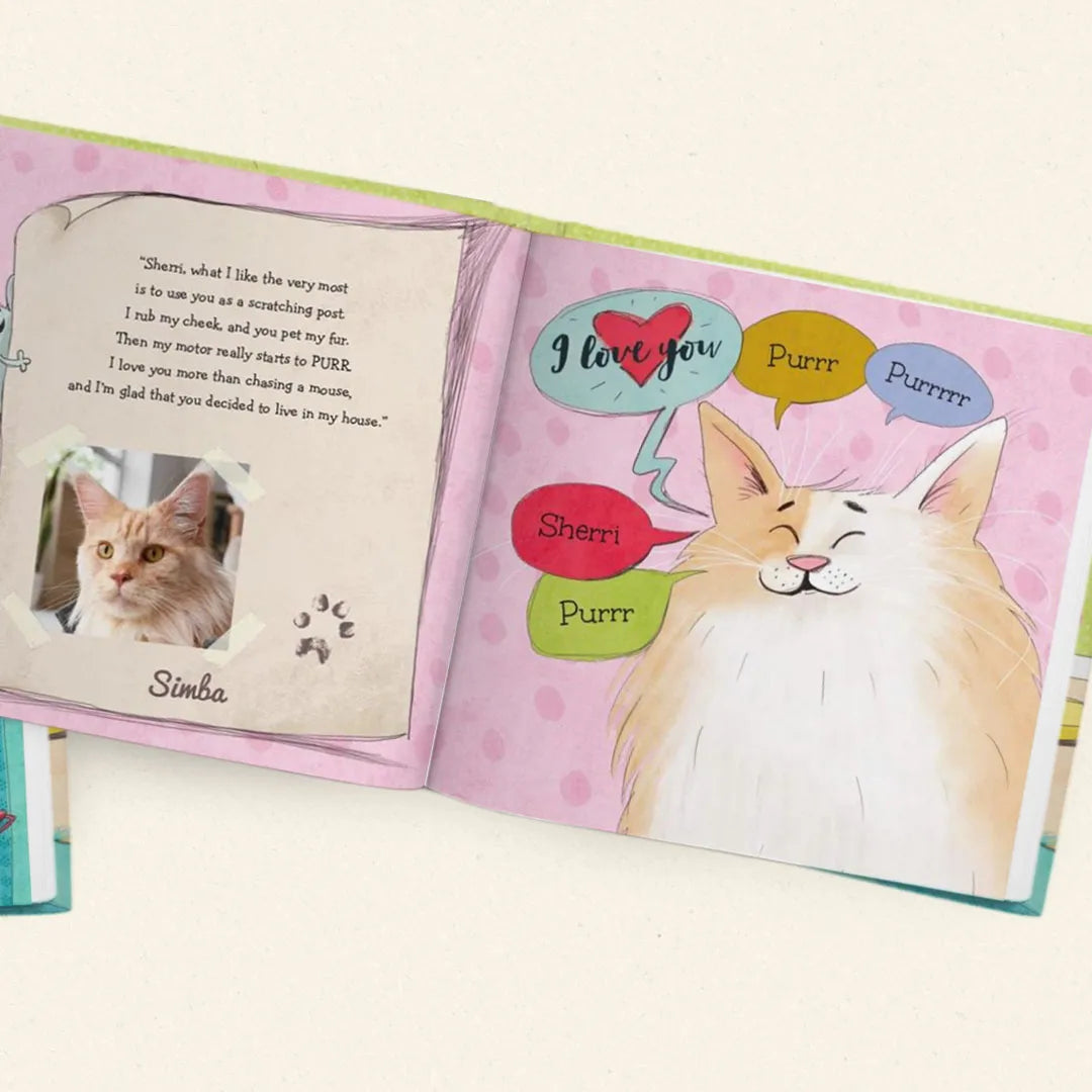 If My Cat Could Talk Personalized Book and Ornament Gift Set