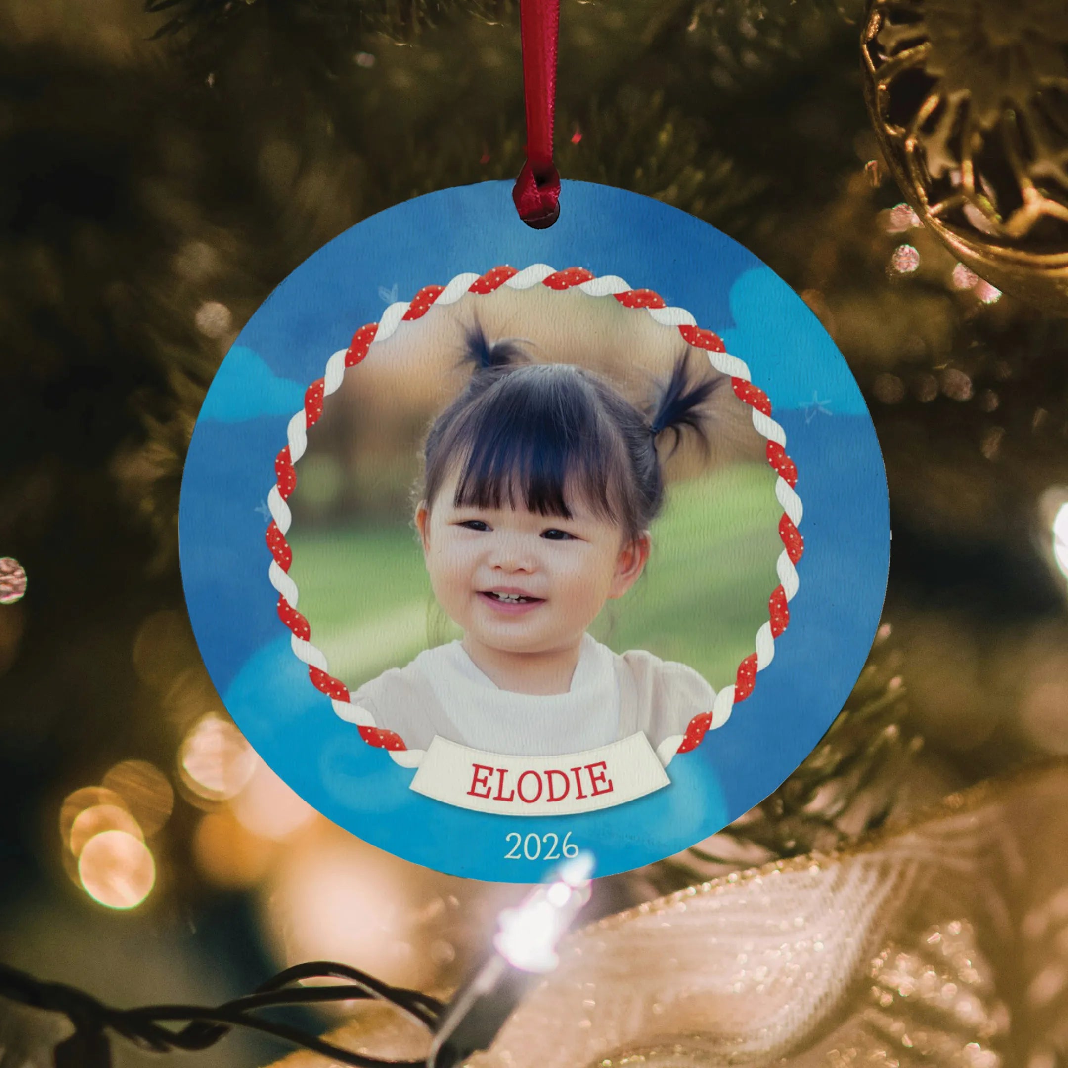 Baker's Twine Personalized Photo Ornament