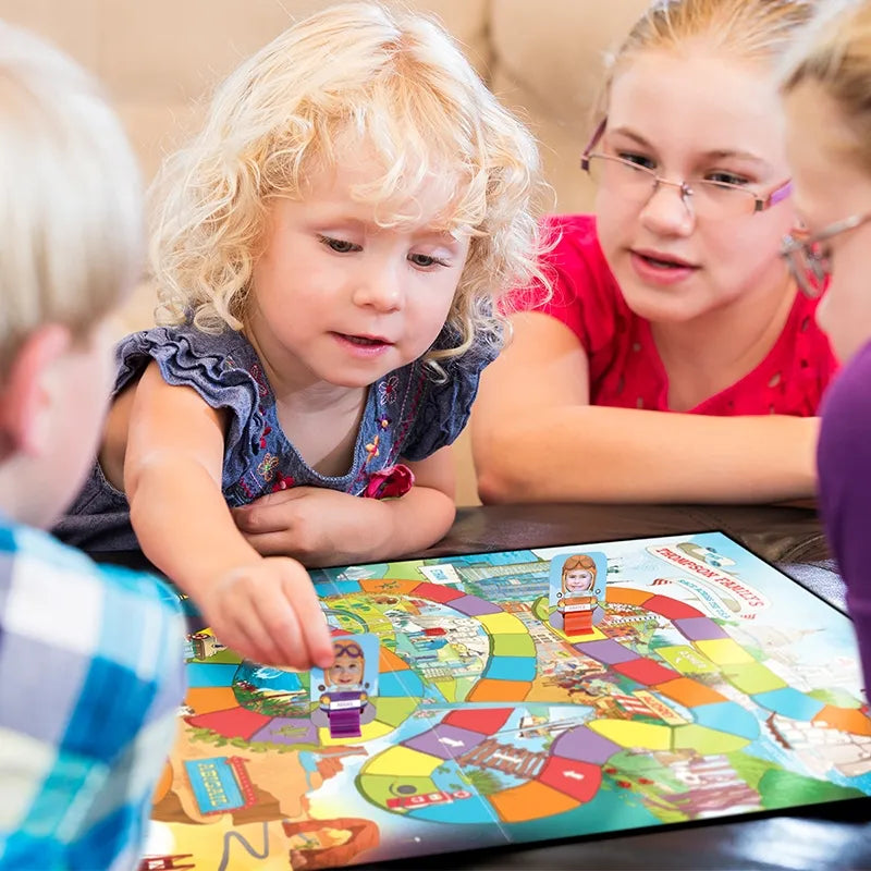Our Family's Race Across the U.S.A. Personalized Board Game