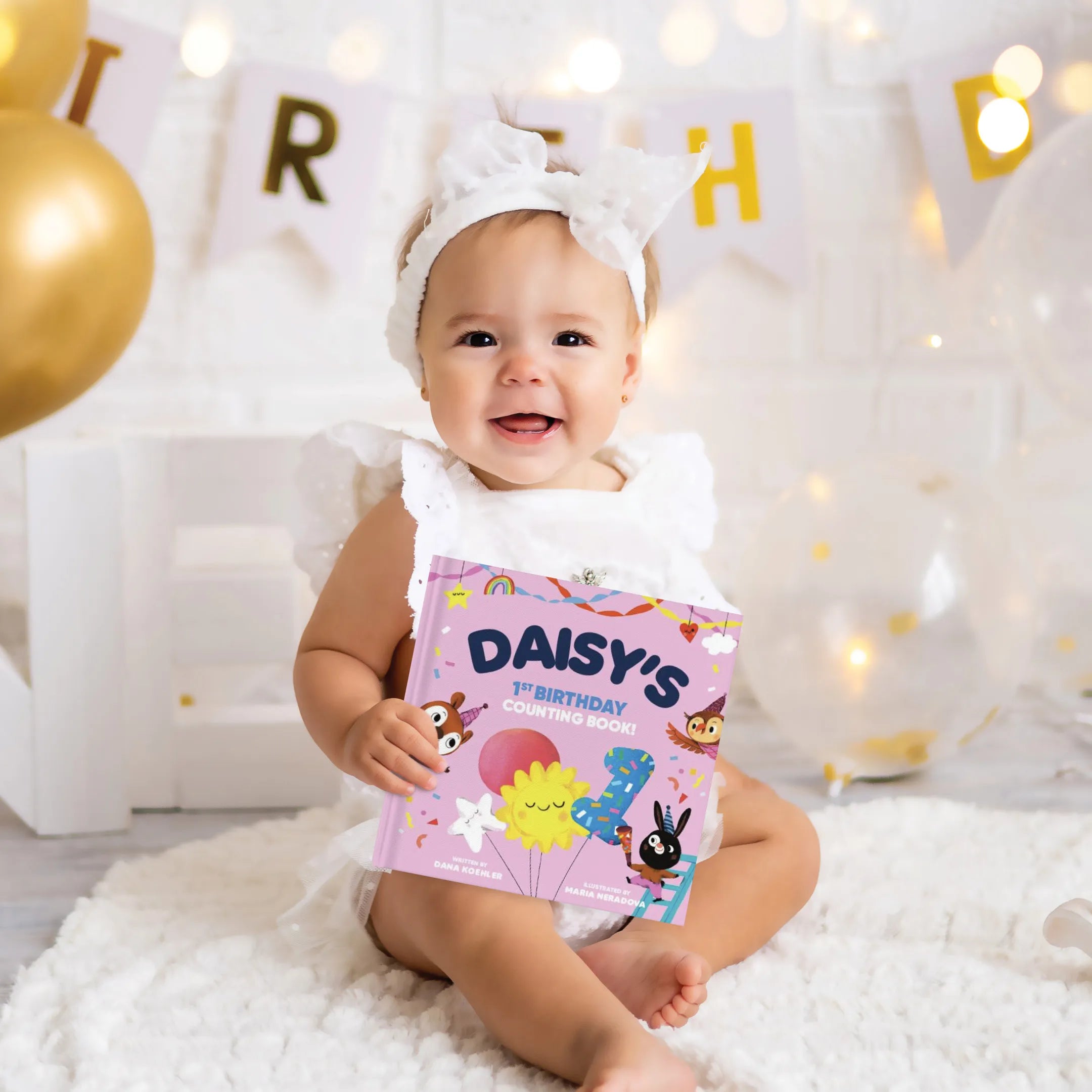 Baby's First Birthday Counting Personalized Board Book