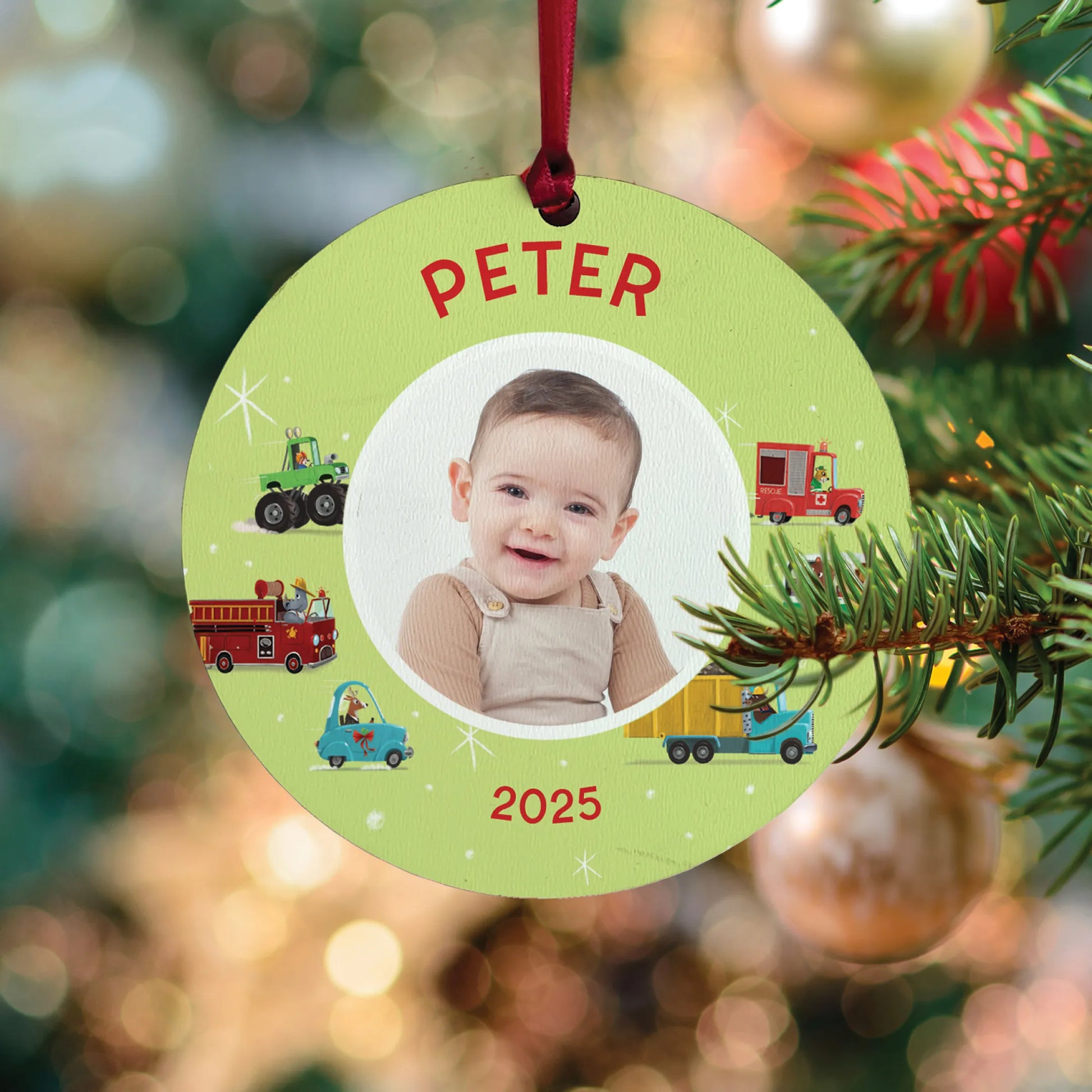 My Very Own Trucks Personalized Book and Ornament Gift Set