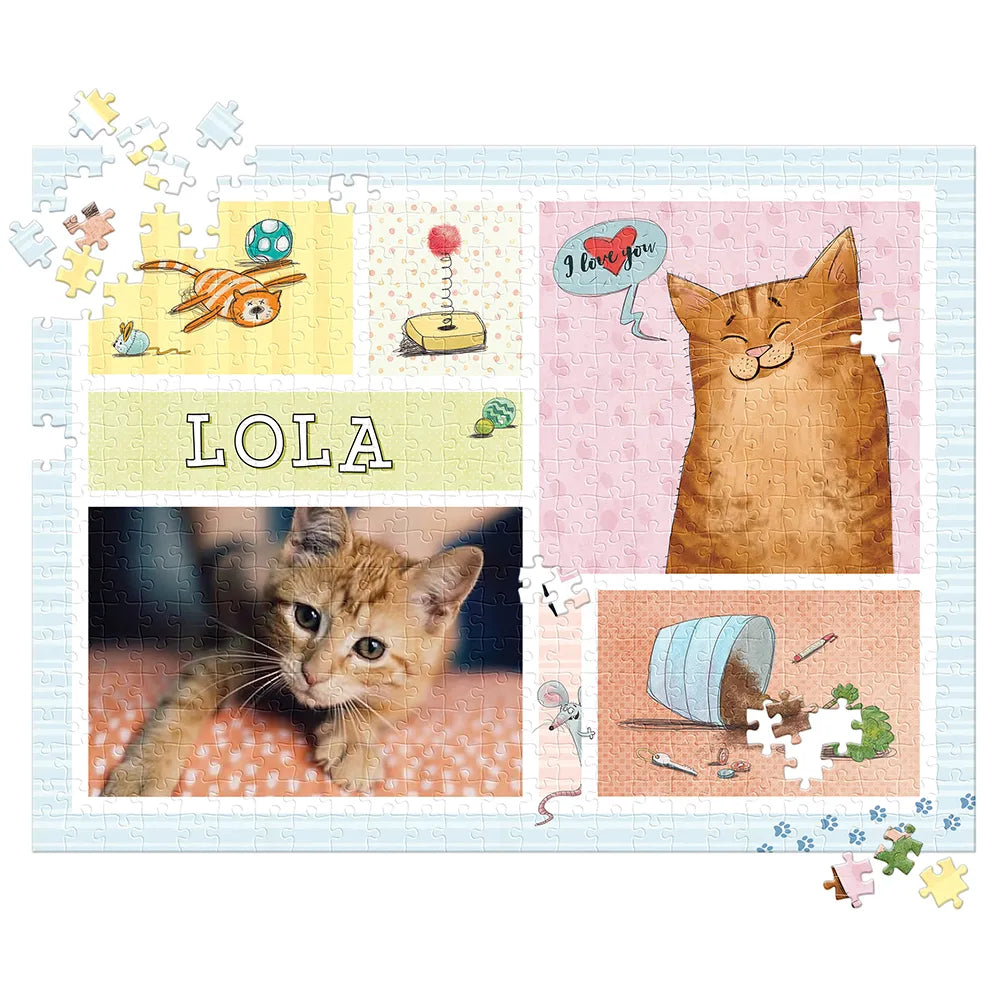 Personalized Cat Puzzle - 500 Pieces