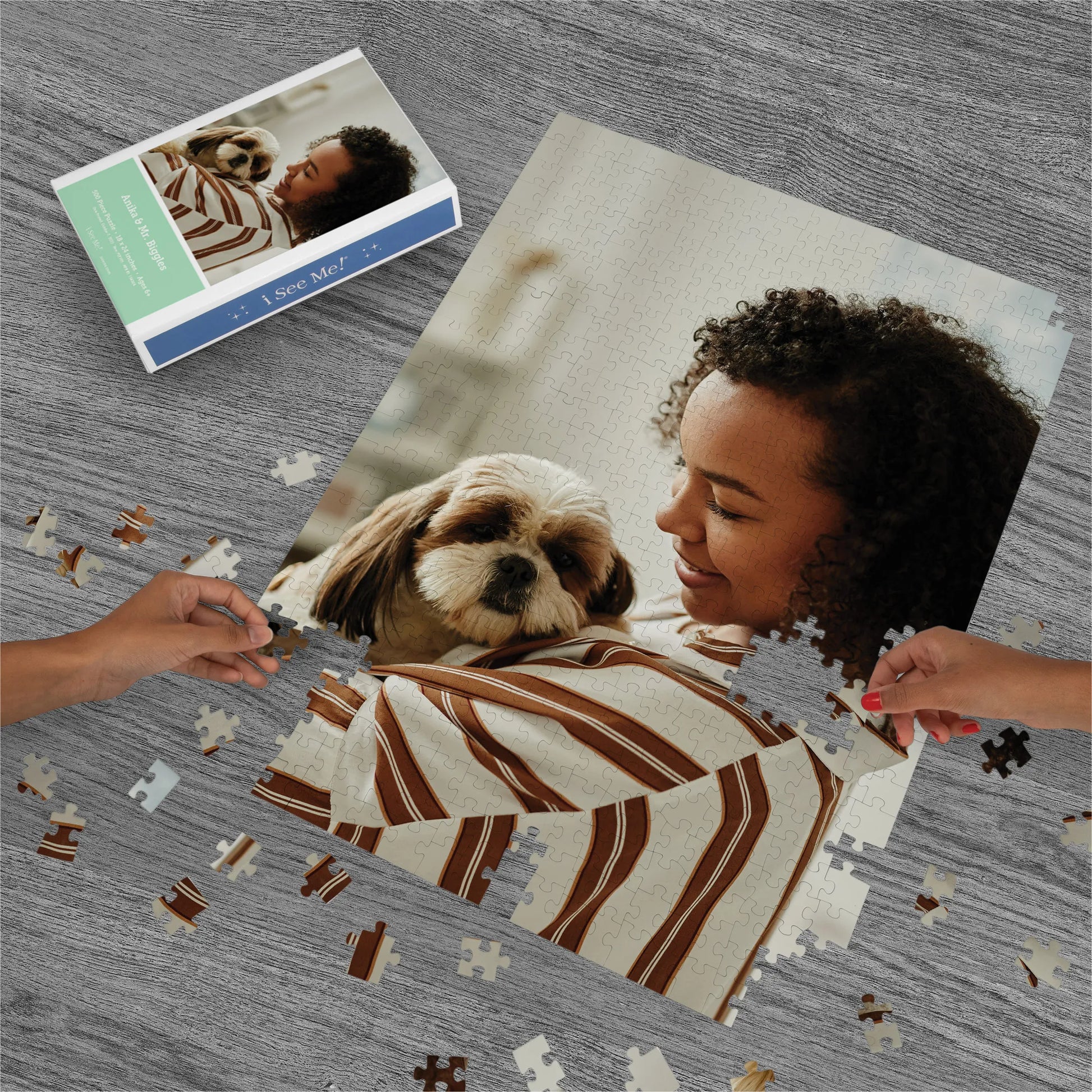 Premium Personalized Pet Photo Puzzle, Portrait/Vertical - 500 Pieces