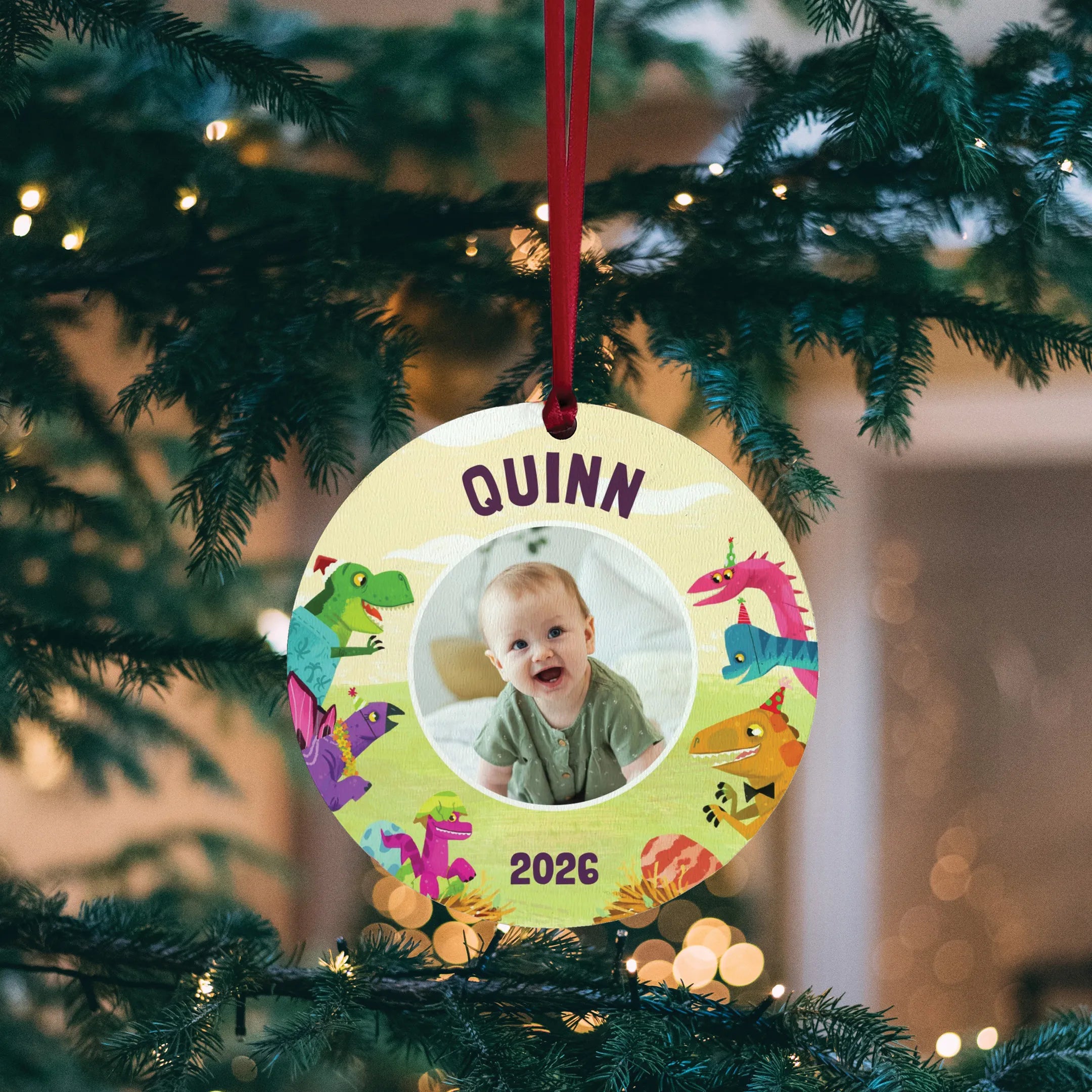 My Very Own Dinosaurs Personalized Photo Ornament