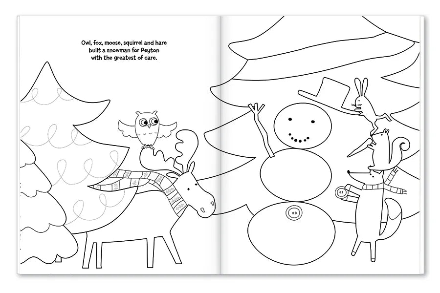 My Magical Snowman Personalized Coloring Book