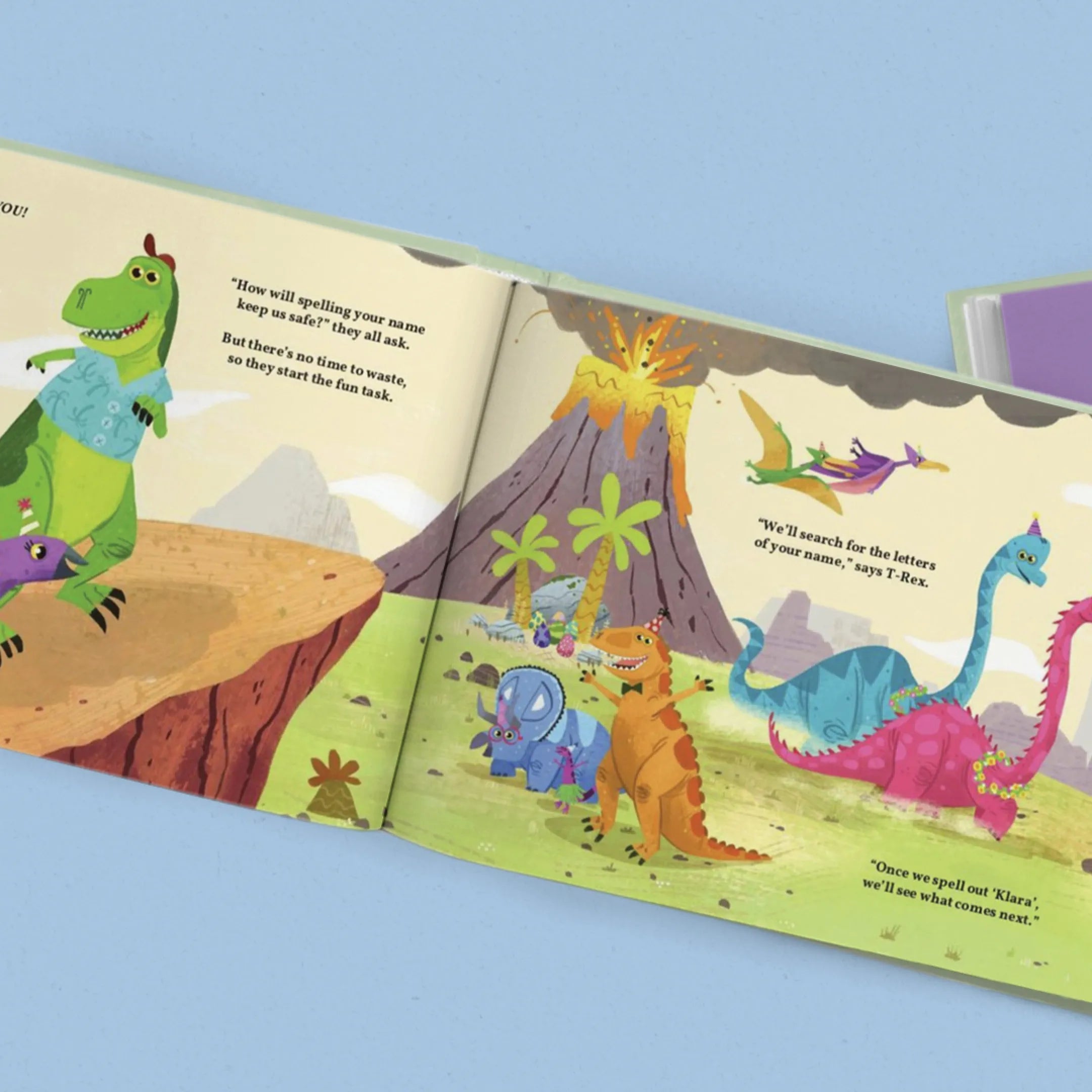 My Very Own Dinosaurs Personalized Book and Triceratops Gift Set