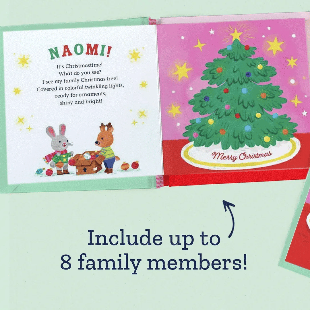 I See My Family at Christmas Personalized Photo Board Book