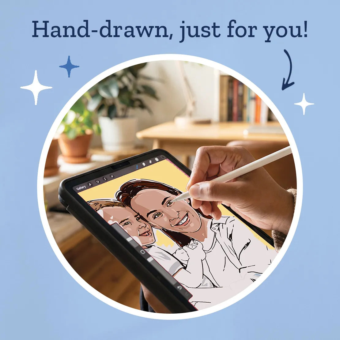 Baby Personalized Portrait - Color Block