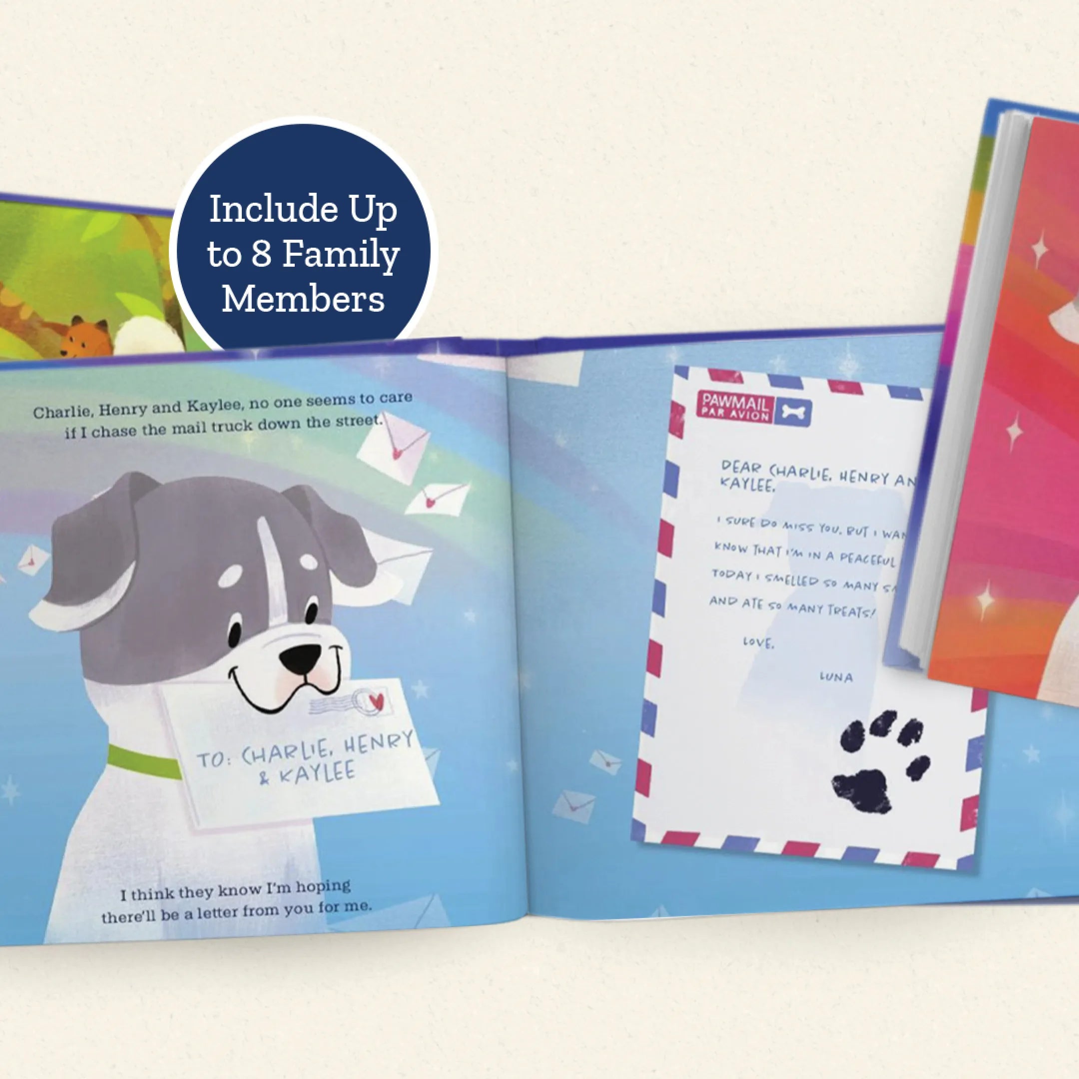 Rainbow Bridge Personalized Dog Book