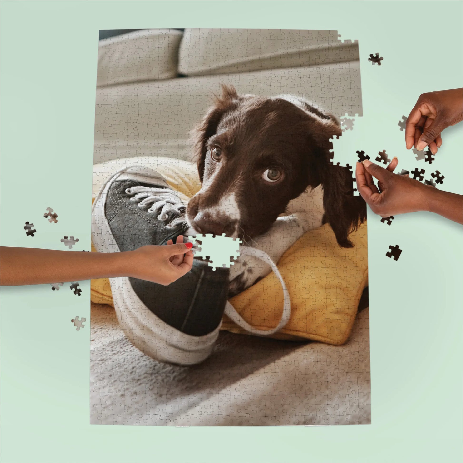 Premium Personalized Pet Photo Puzzle, Portrait / Vertical – 1,000 Pieces