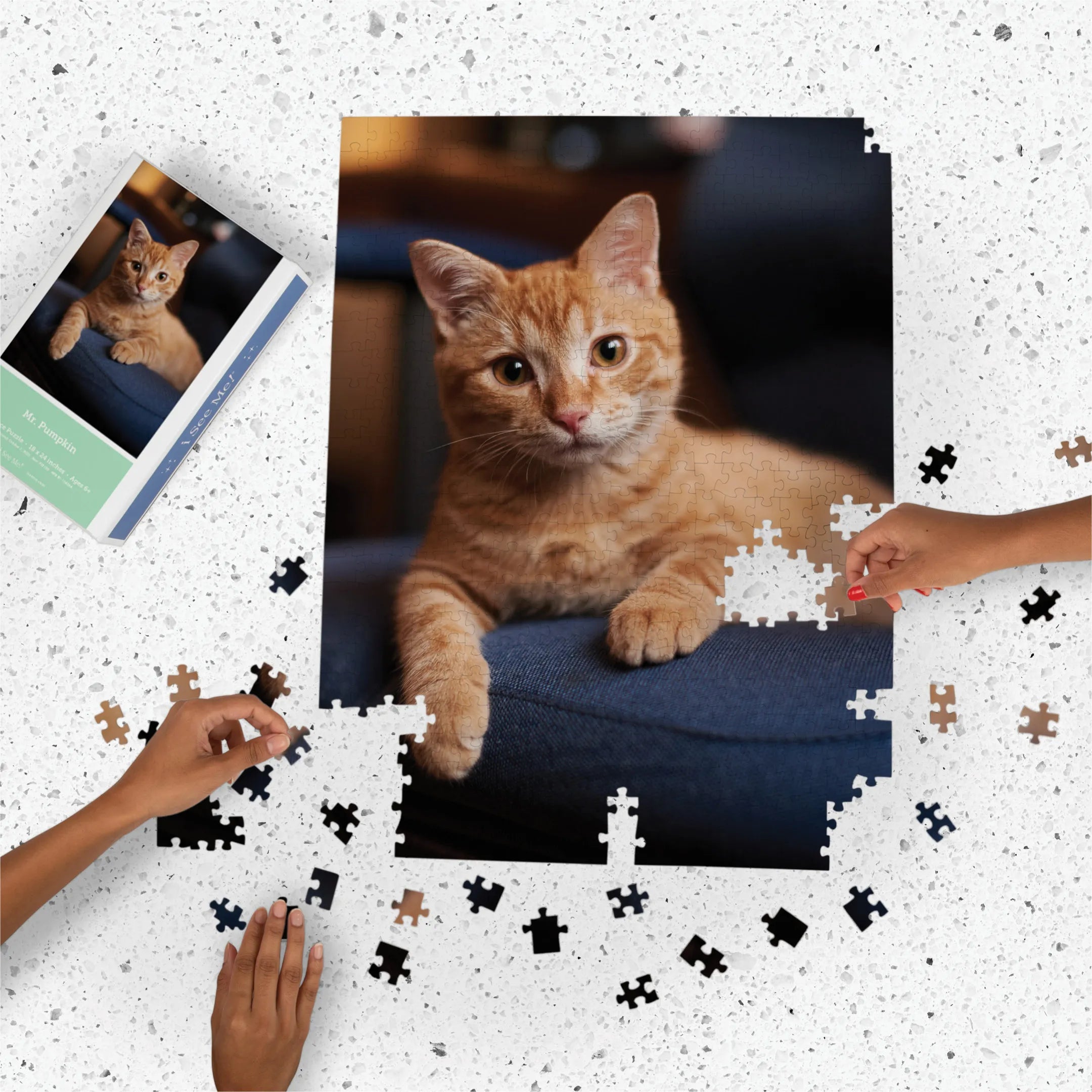 Premium Personalized Pet Photo Puzzle, Portrait/Vertical - 500 Pieces