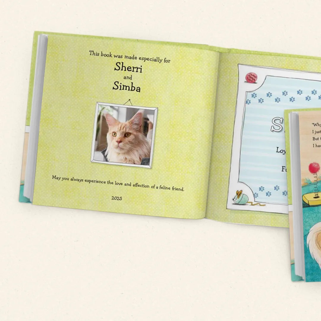 If My Cat Could Talk Personalized Book and Ornament Gift Set
