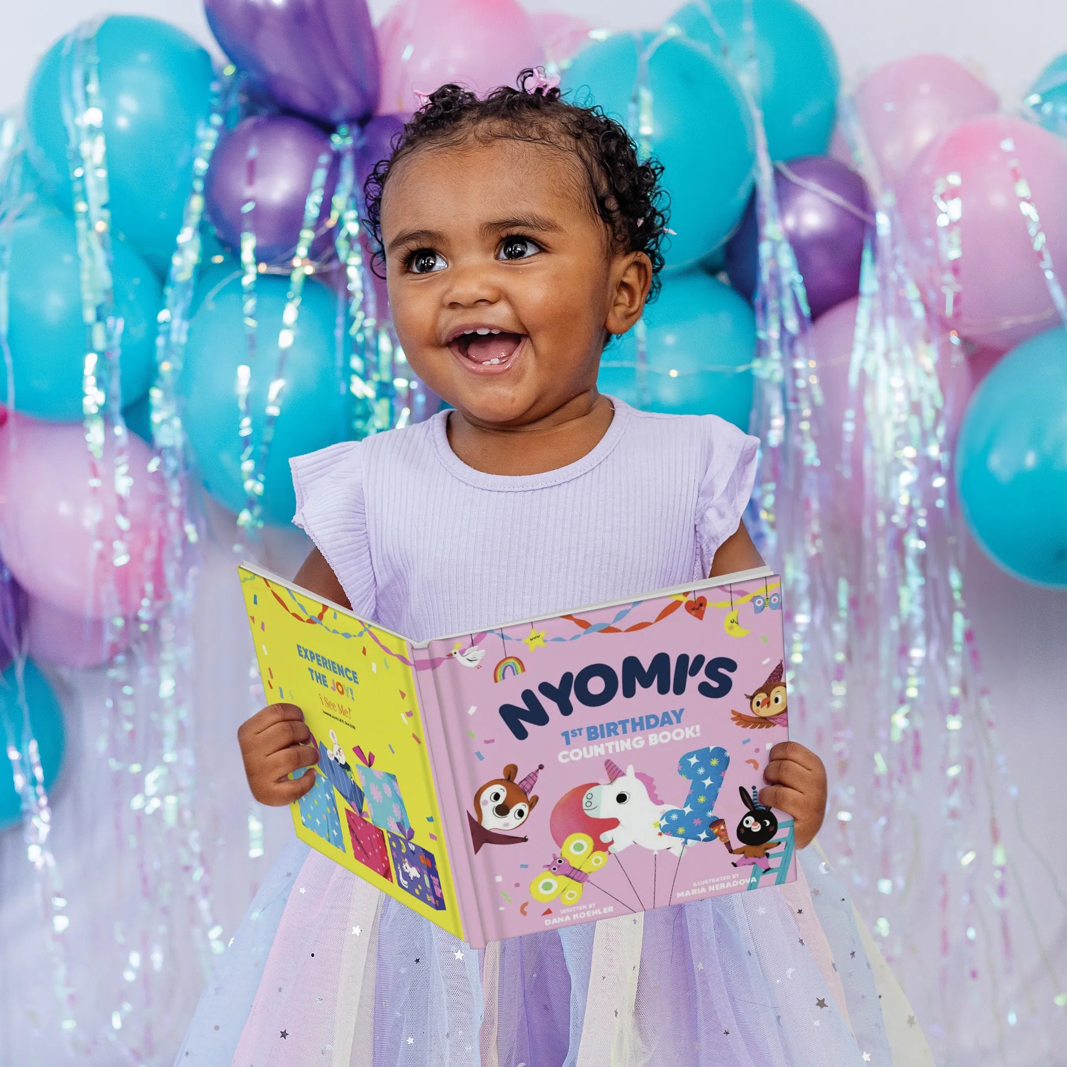 Baby's First Birthday Counting Personalized Board Book