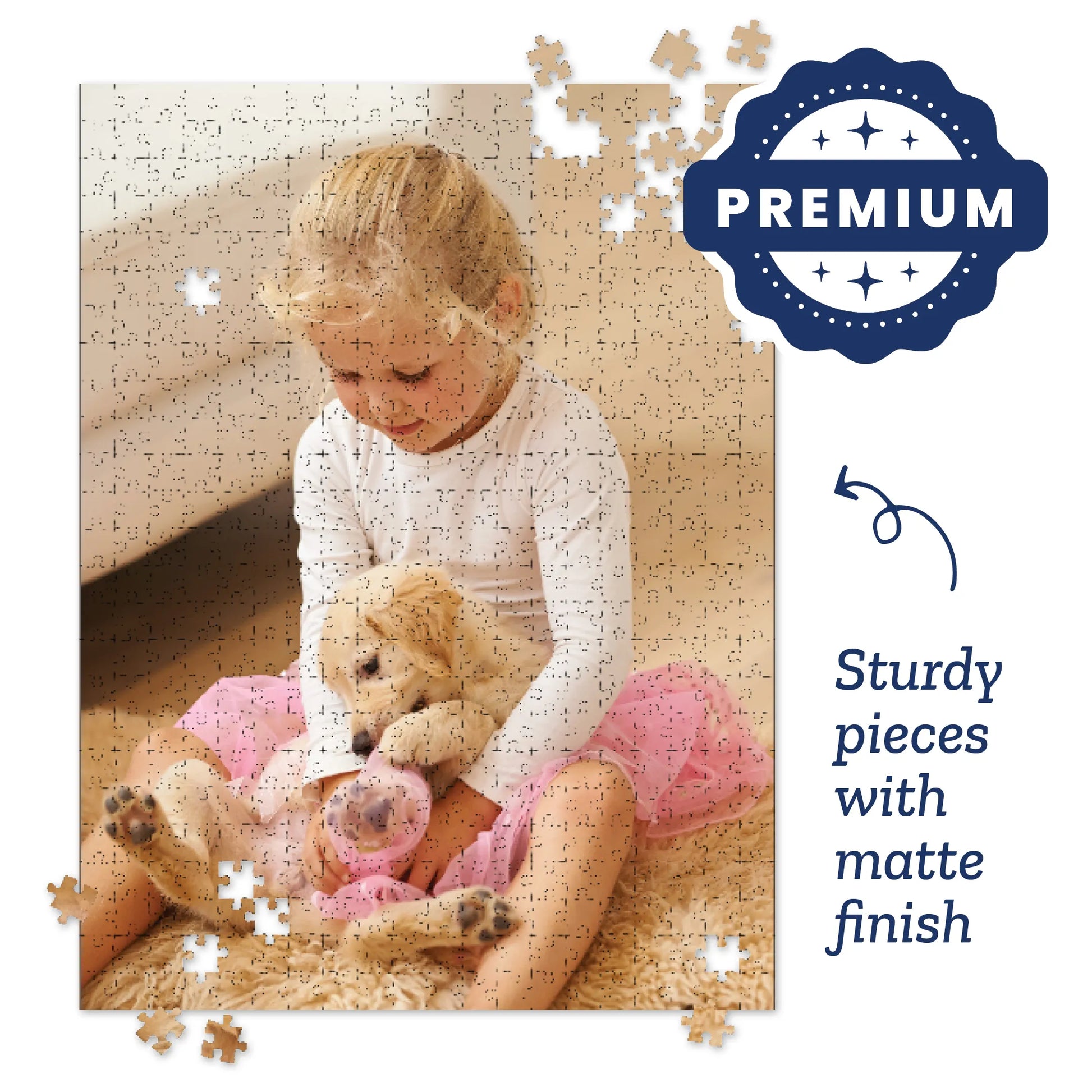Premium Personalized Pet Photo Puzzle, Portrait/Vertical - 500 Pieces
