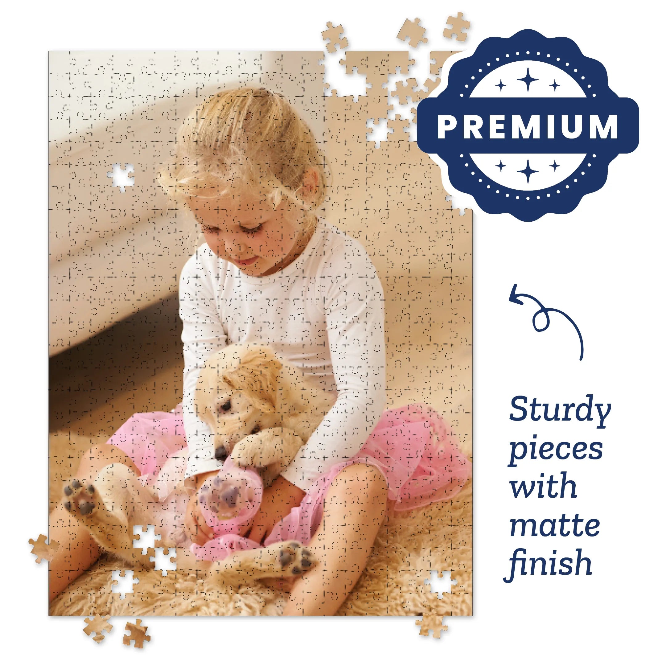Premium Personalized Pet Photo Puzzle, Portrait/Vertical - 500 Pieces