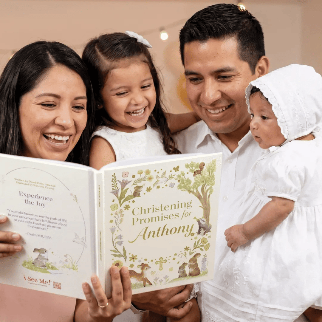 Christening Promises for Baby Personalized Book Gold Foil Edition
