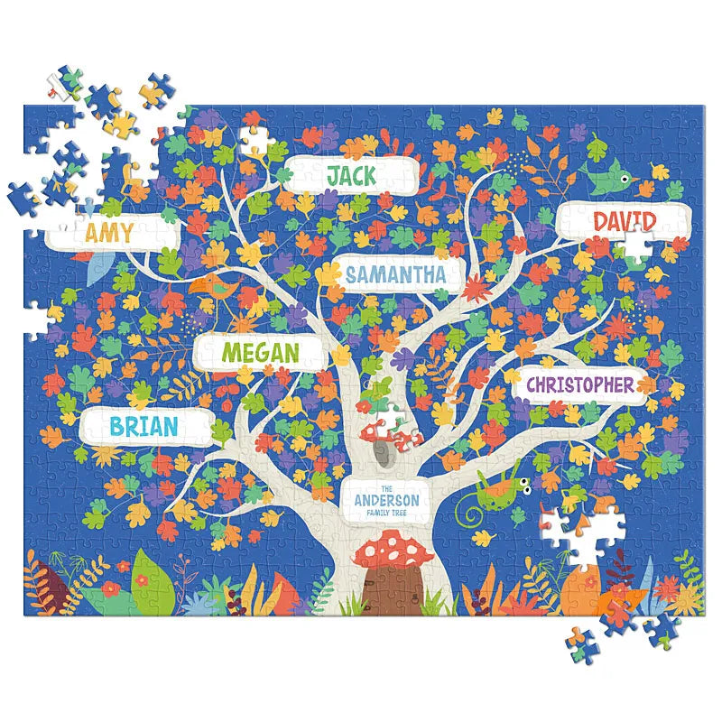 My Family Tree Personalized Puzzle - 500 Pieces