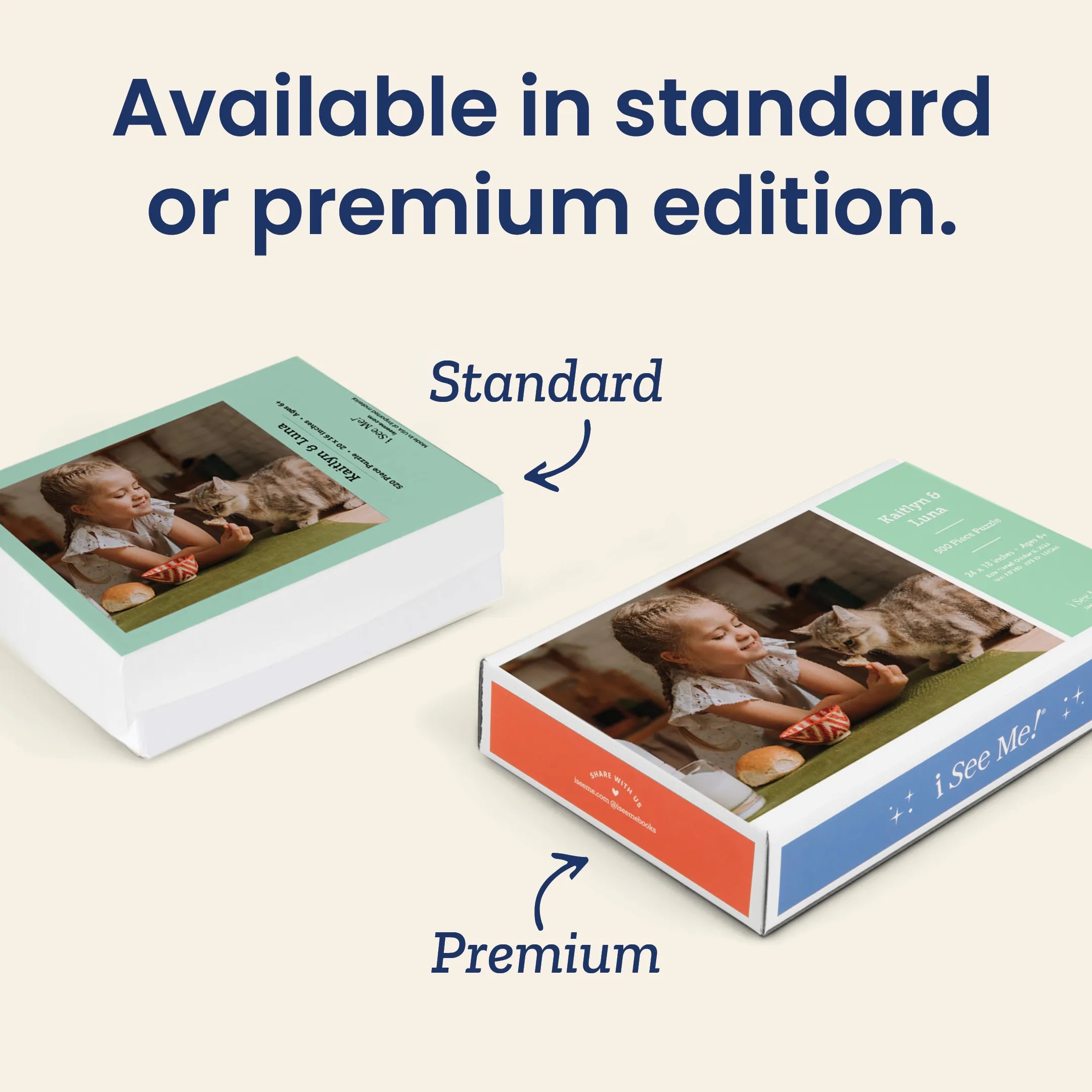 Premium Personalized Pet Photo Puzzle, Landscape / Horizontal - 500 Pieces