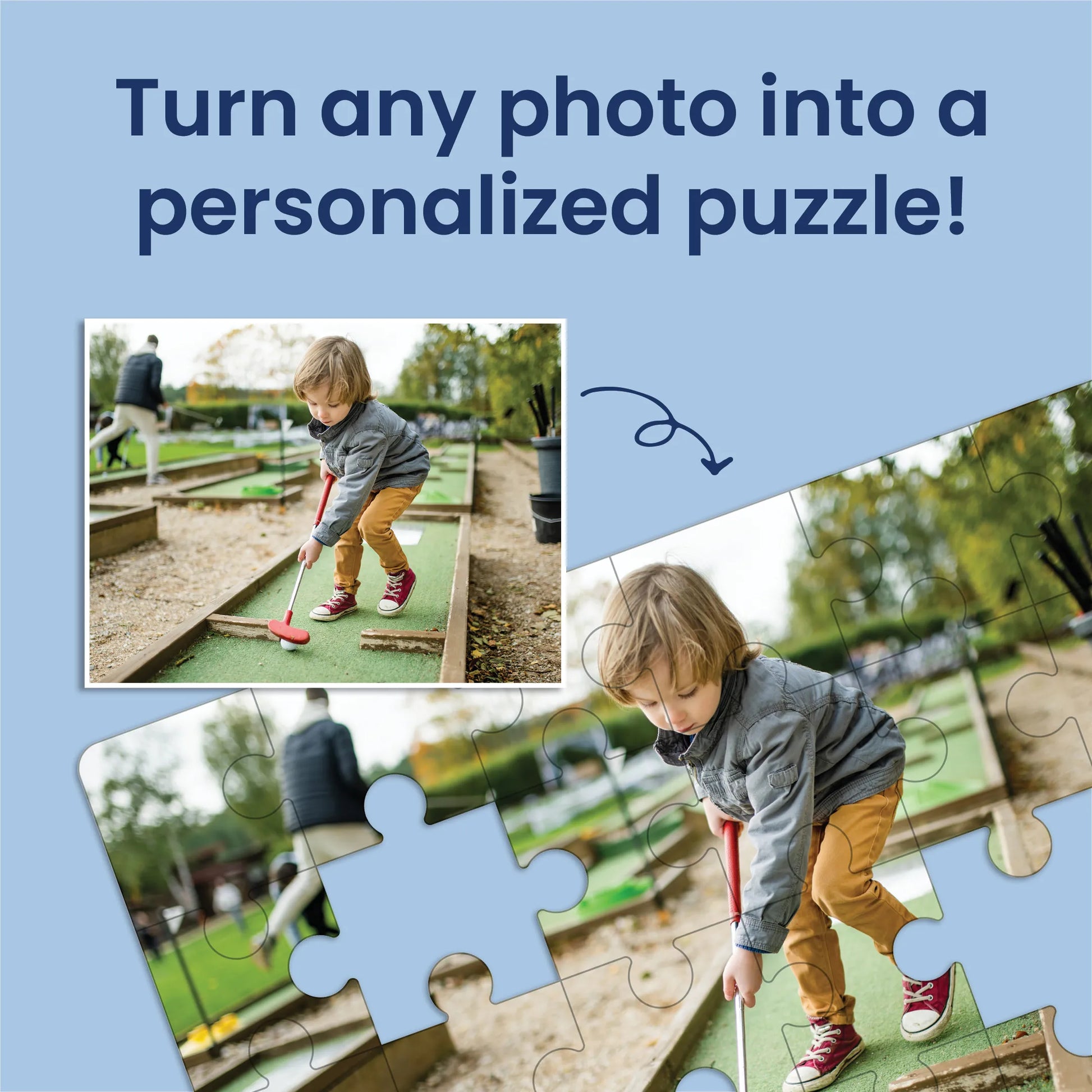 Personalized Photo Puzzle, Landscape / Horizontal - 30 Pieces