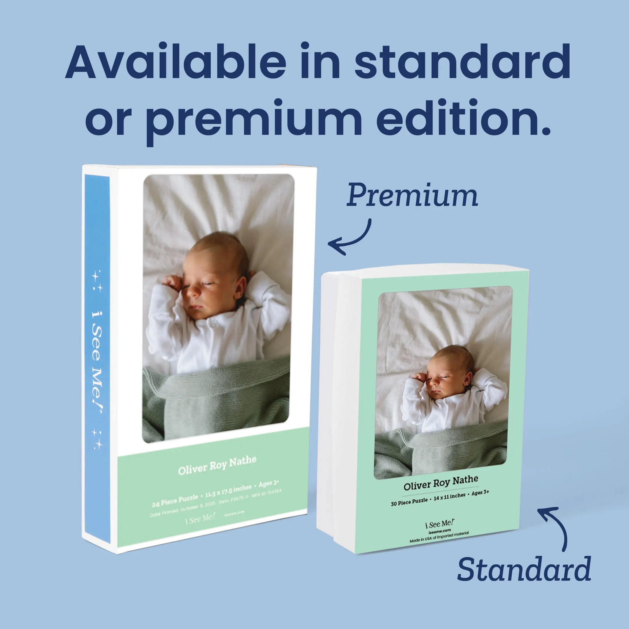 Premium Personalized Photo Puzzle, Portrait / Vertical - 24 Pieces