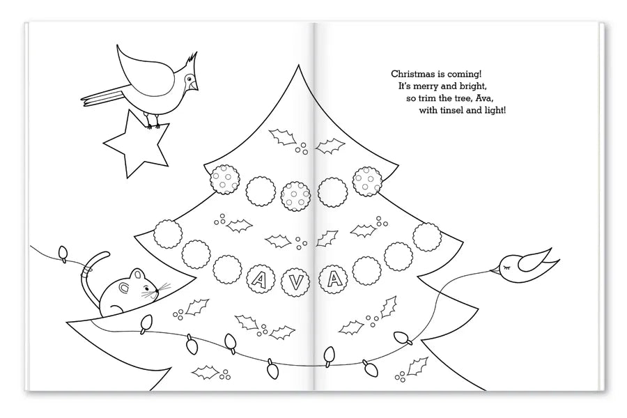 My Very Merry Christmas Personalized Coloring and Activity Book