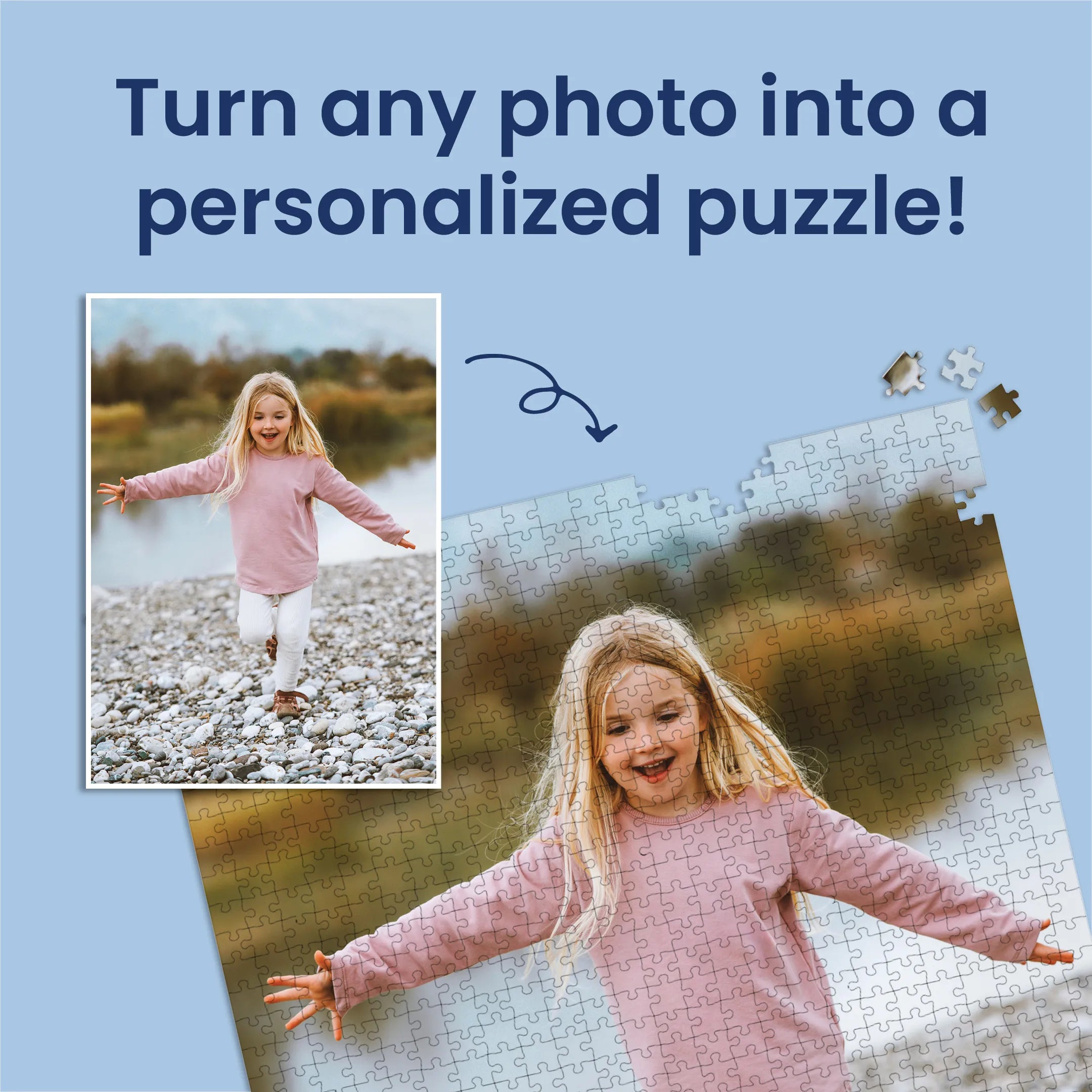 Premium Personalized Photo Puzzle, Portrait / Vertical – 1,000 Pieces