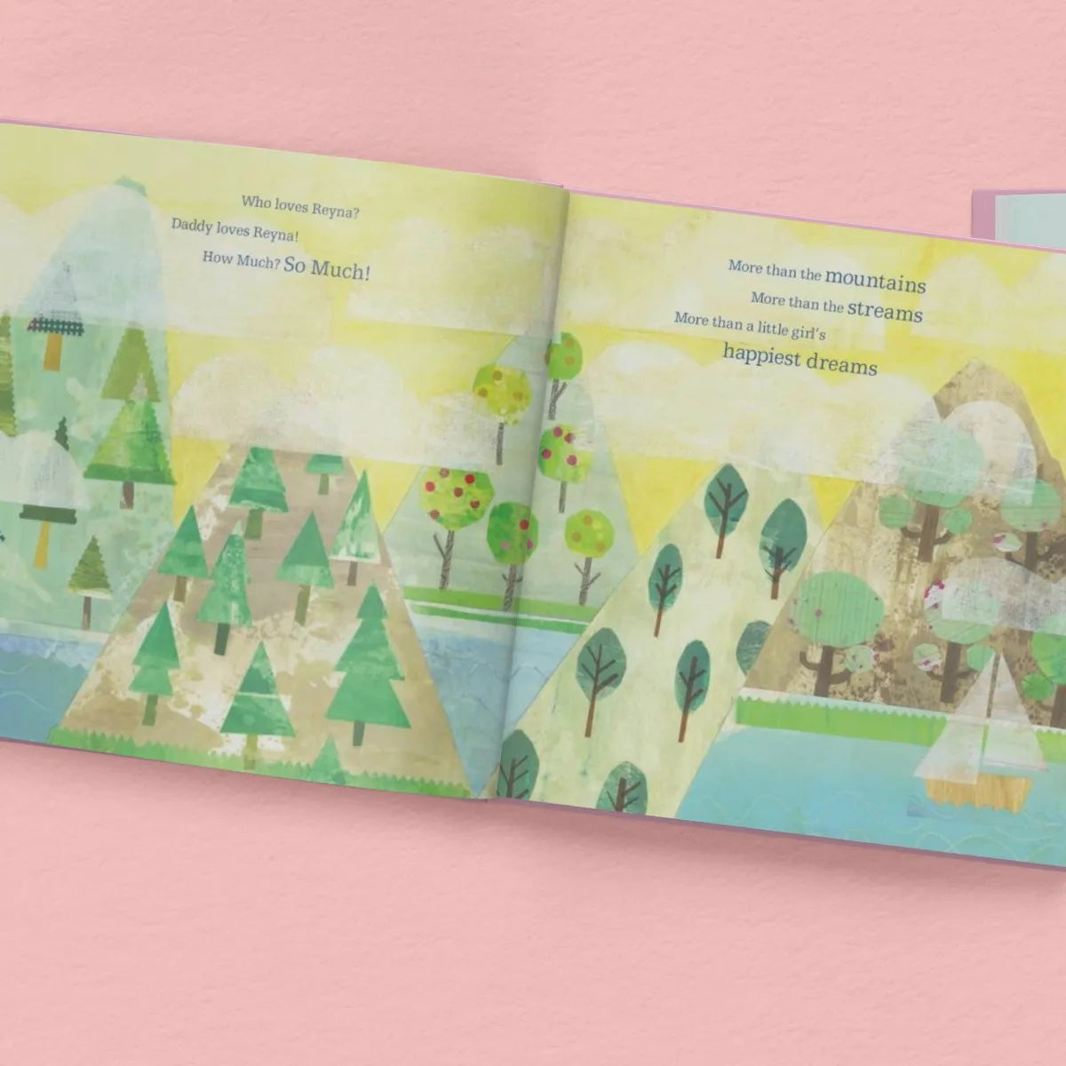 Who Loves Me? Pink Personalized Book and Stickers Gift Set