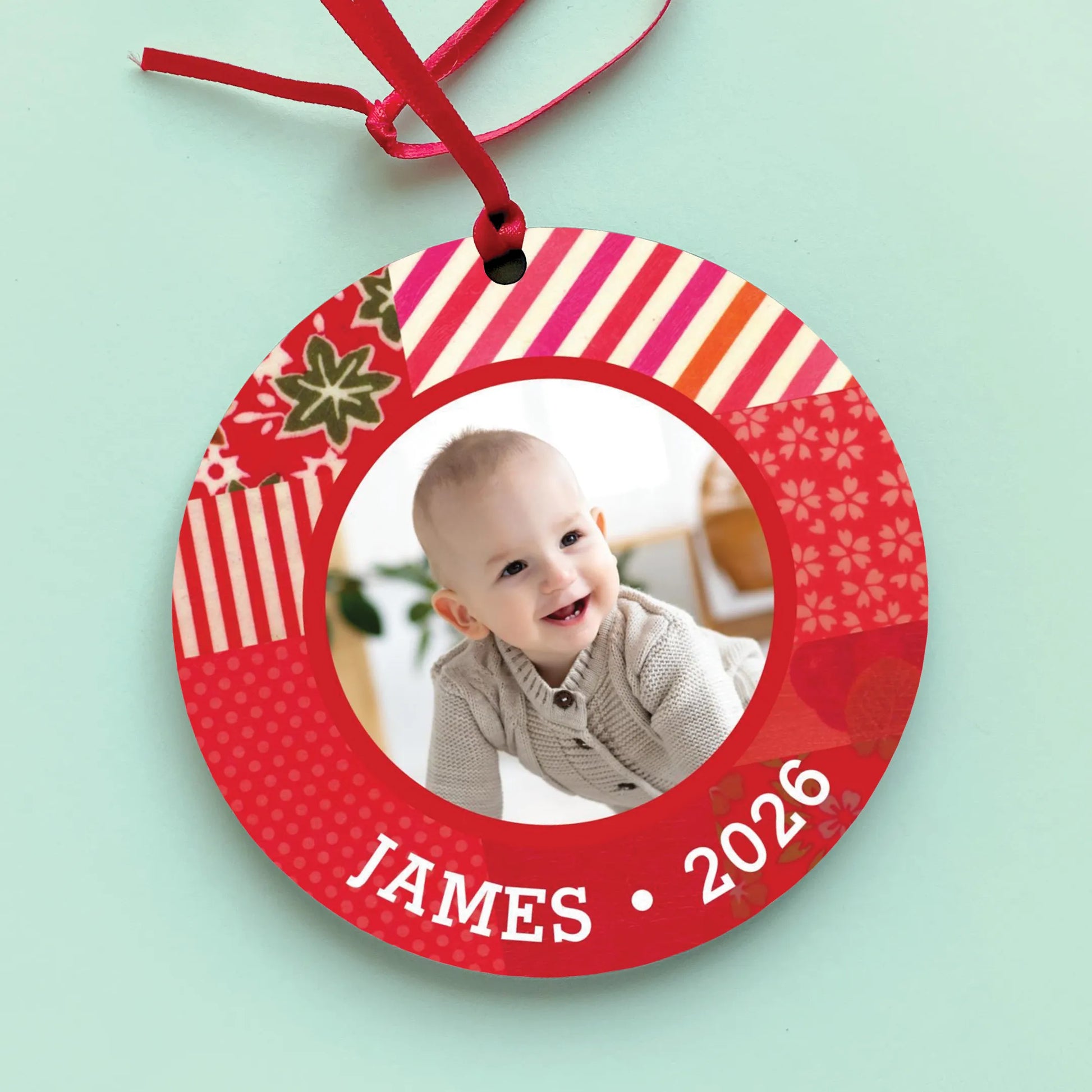 Very Merry Personalized Photo Ornament