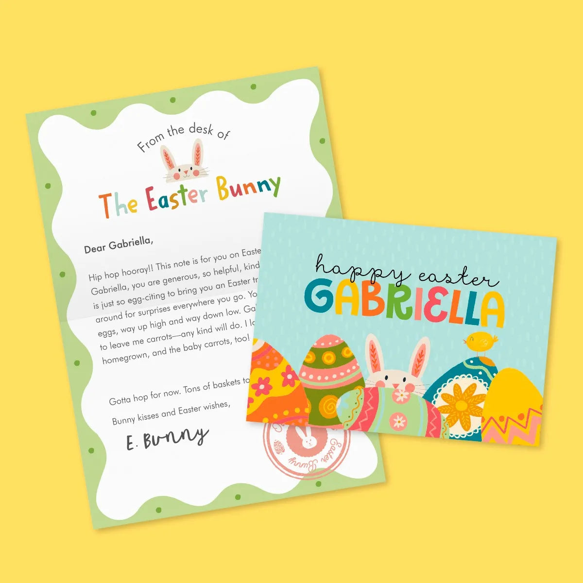 Personalized Letter from the Easter Bunny