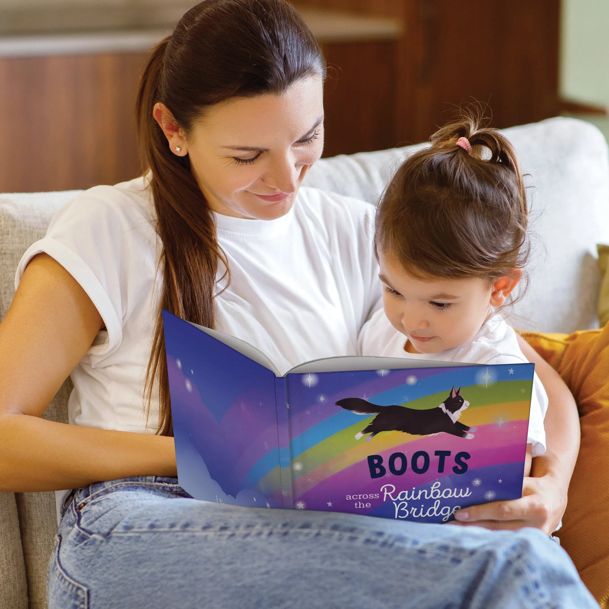 Rainbow Bridge Personalized Cat Book