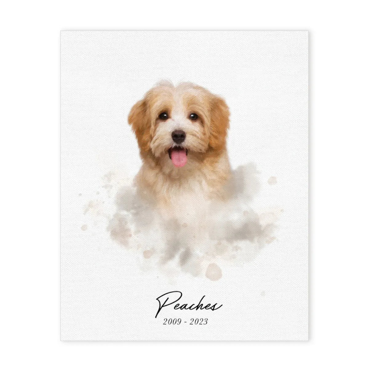 Personalized Pet Portrait Canvas 16 x 20