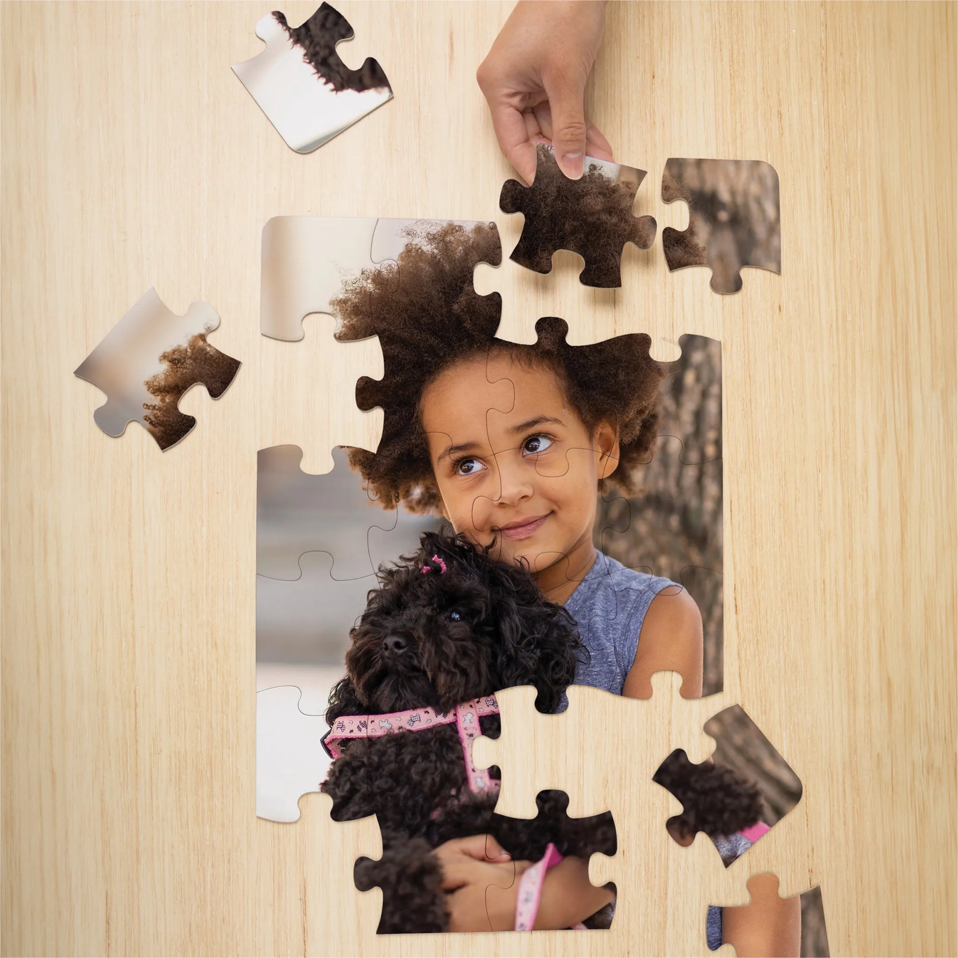 Premium Personalized Pet Photo Puzzle, Portrait / Vertical – 24 Pieces