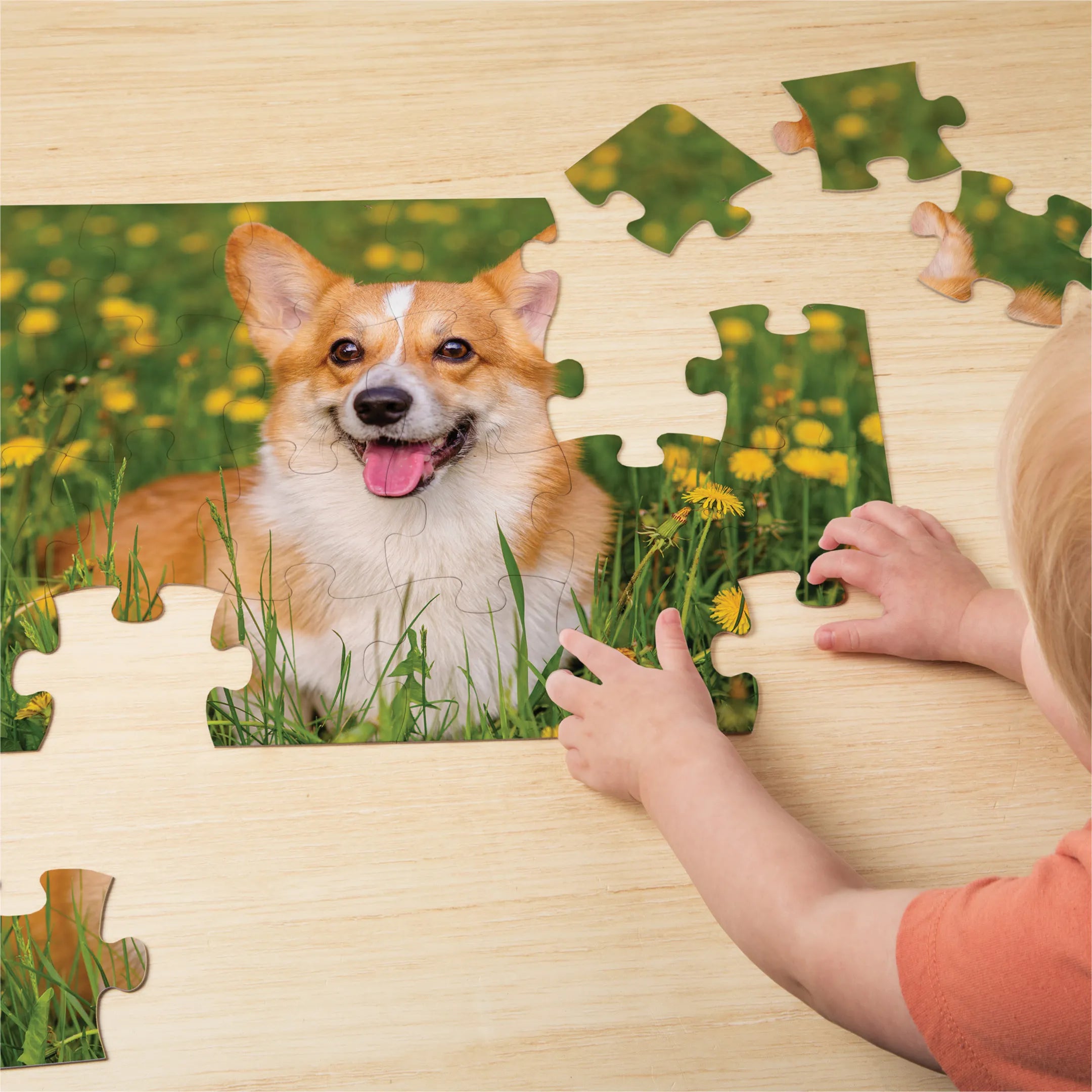 Personalized Pet Photo Puzzle, Landscape / Horizontal – 30 Pieces