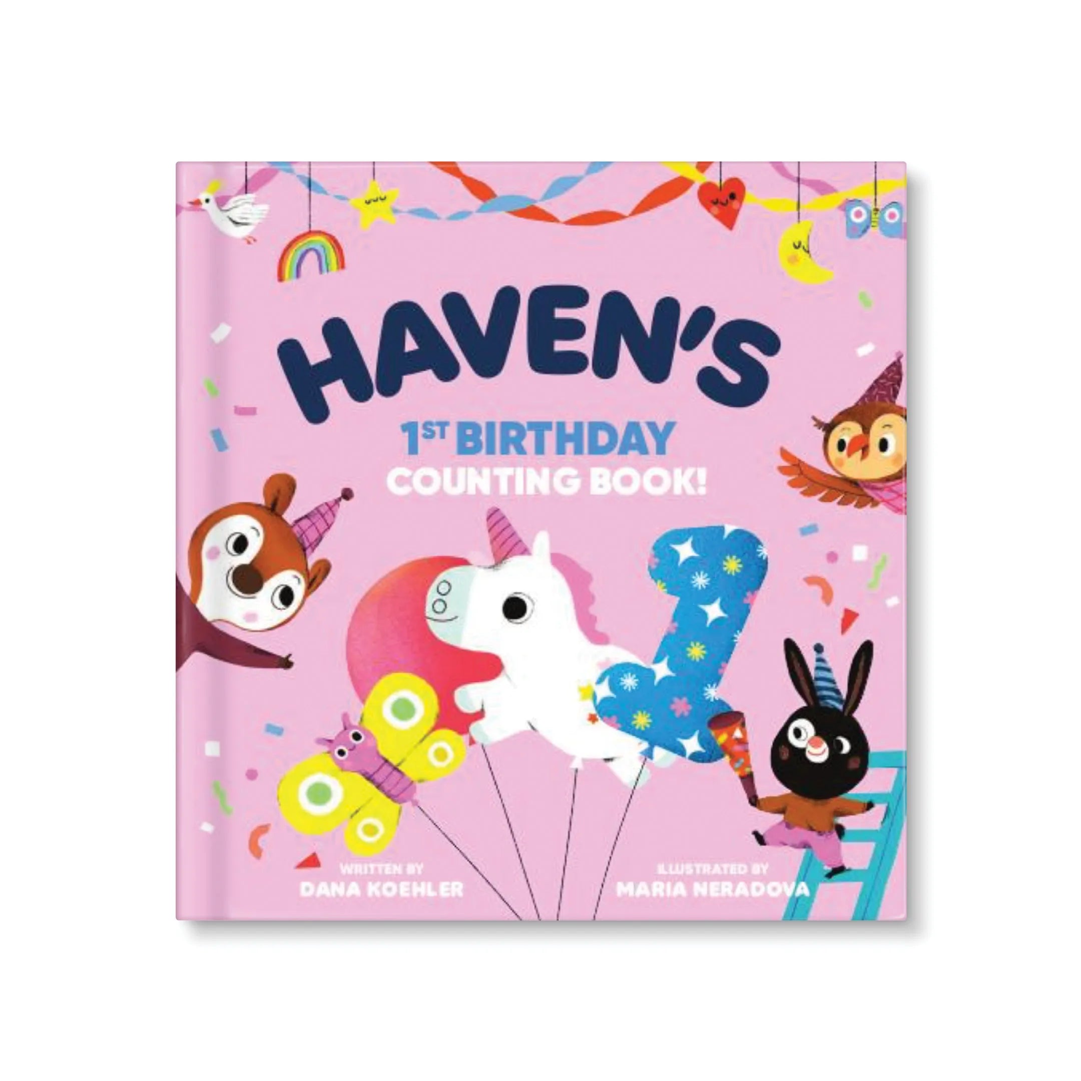 Baby's First Birthday Counting Personalized Board Book