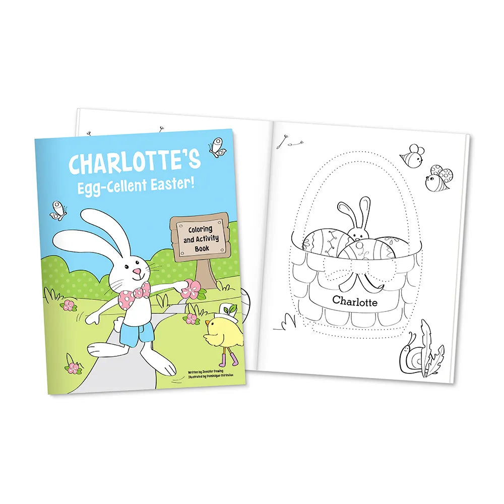 Egg-Cellent Easter Personalized Coloring and Activity Book