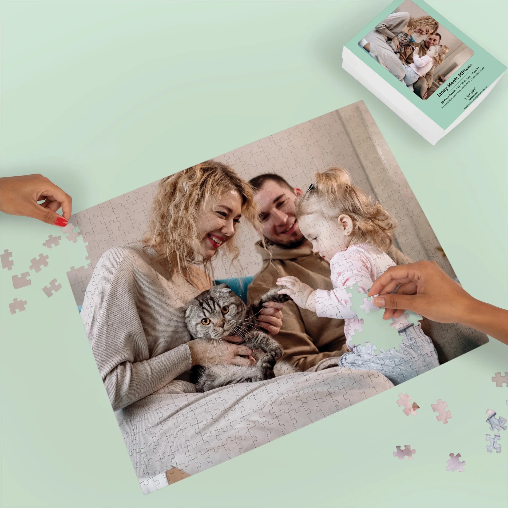Premium Personalized Pet Photo Puzzle, Landscape / Horizontal - 500 Pieces