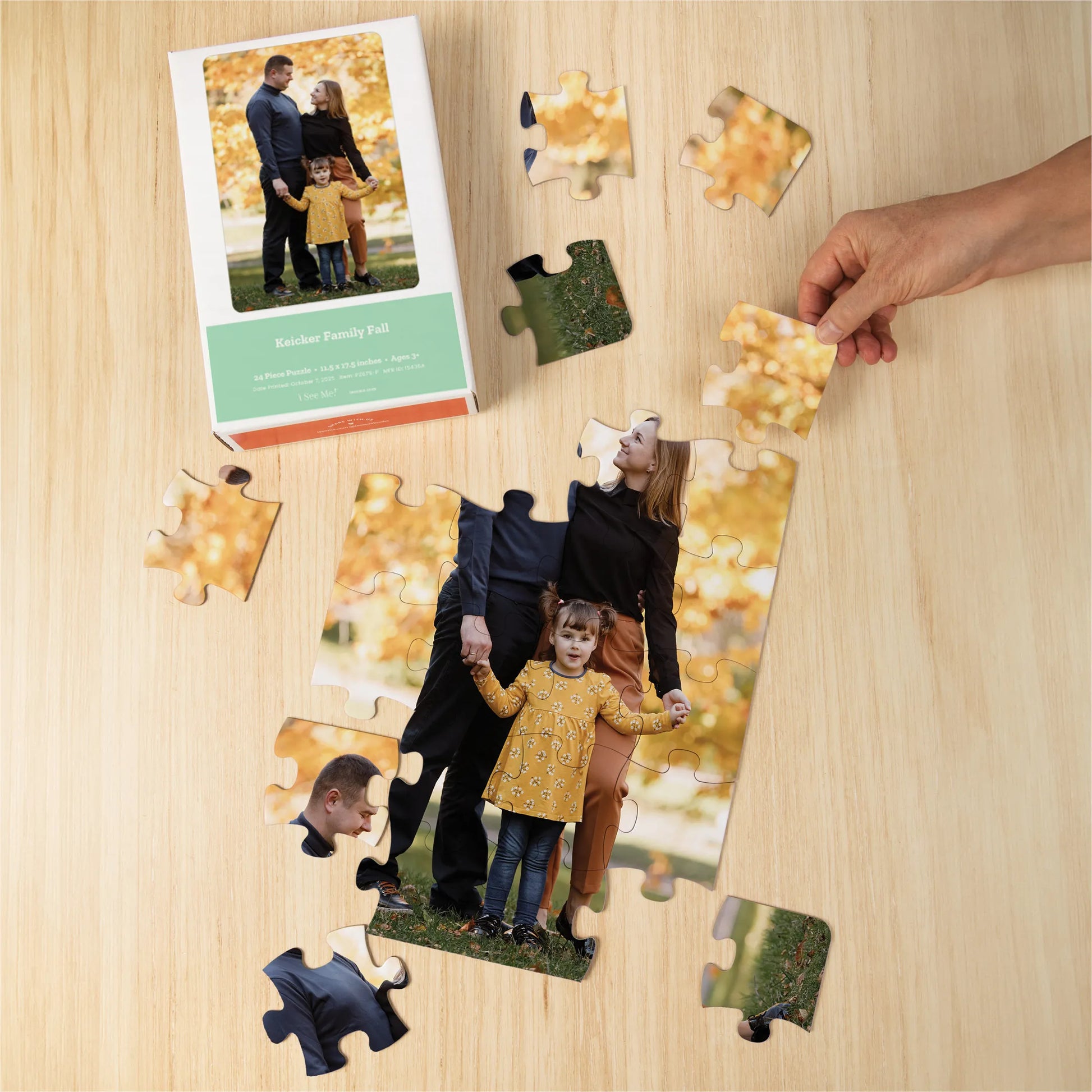 Premium Personalized Photo Puzzle, Portrait / Vertical - 24 Pieces
