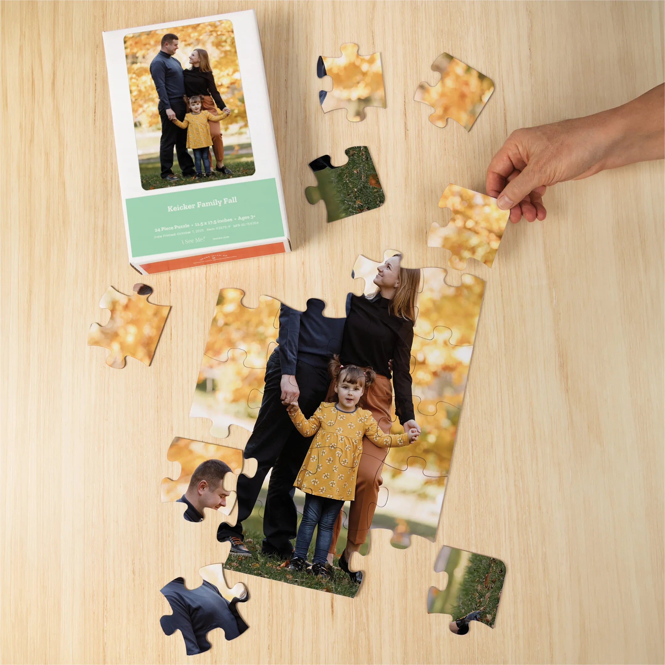 Premium Personalized Photo Puzzle, Portrait / Vertical - 24 Pieces