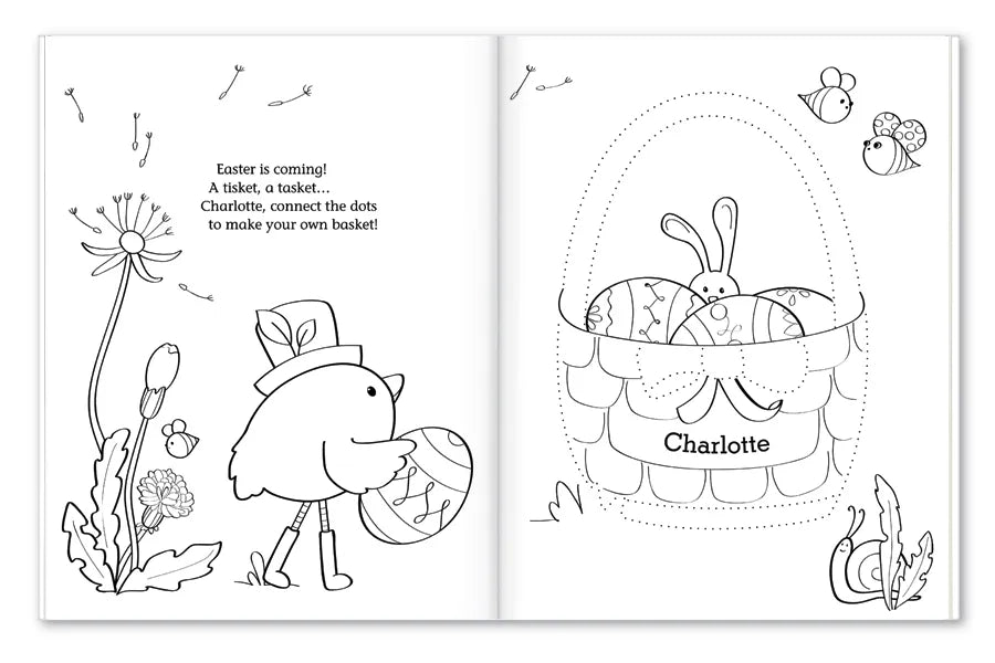 Egg-Cellent Easter Personalized Coloring and Activity Book