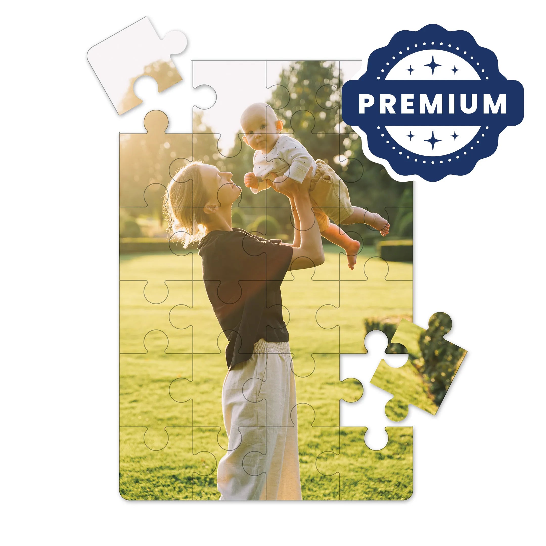 Premium Personalized Photo Puzzle, Portrait / Vertical - 24 Pieces
