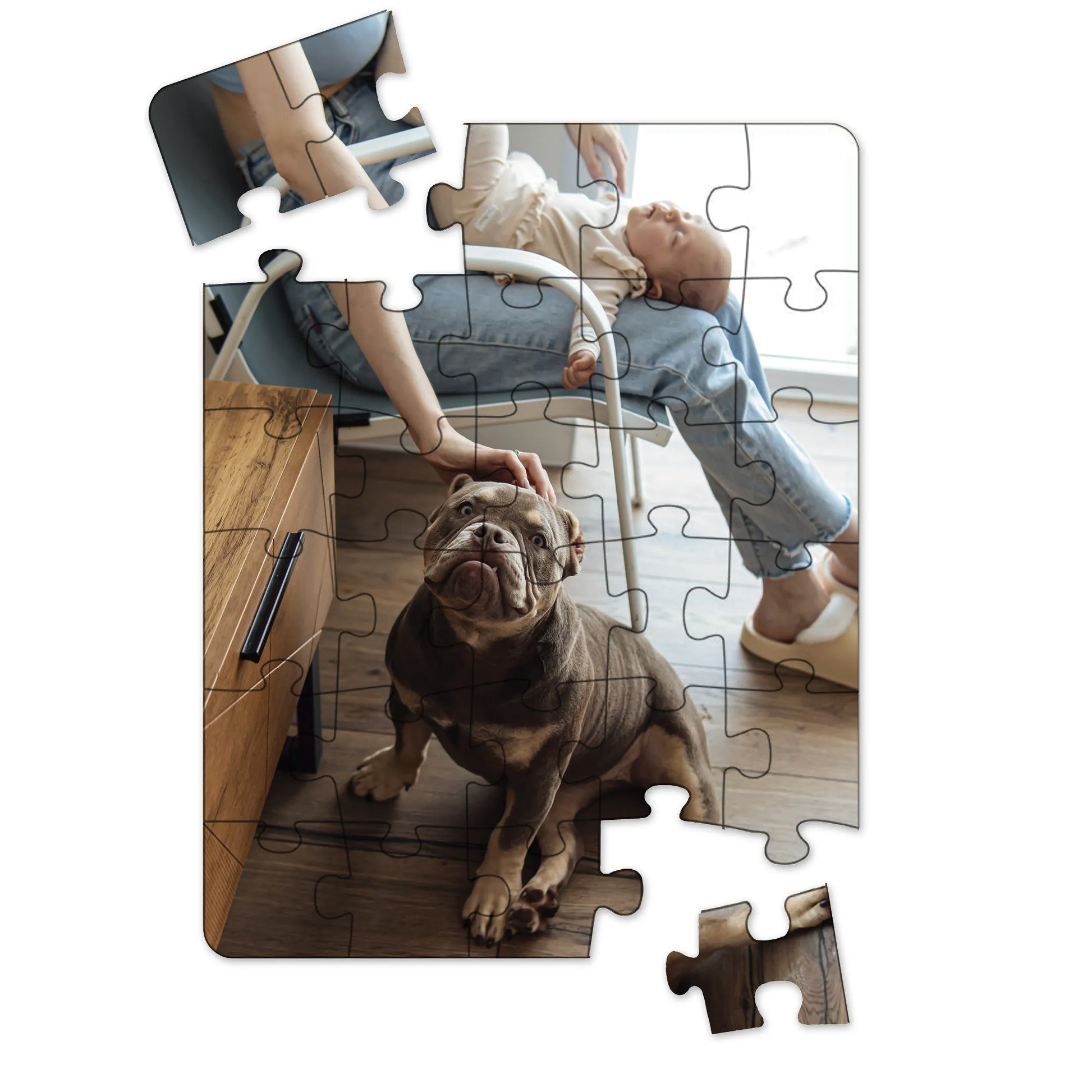 Premium Personalized Pet Photo Puzzle, Portrait / Vertical – 24 Pieces