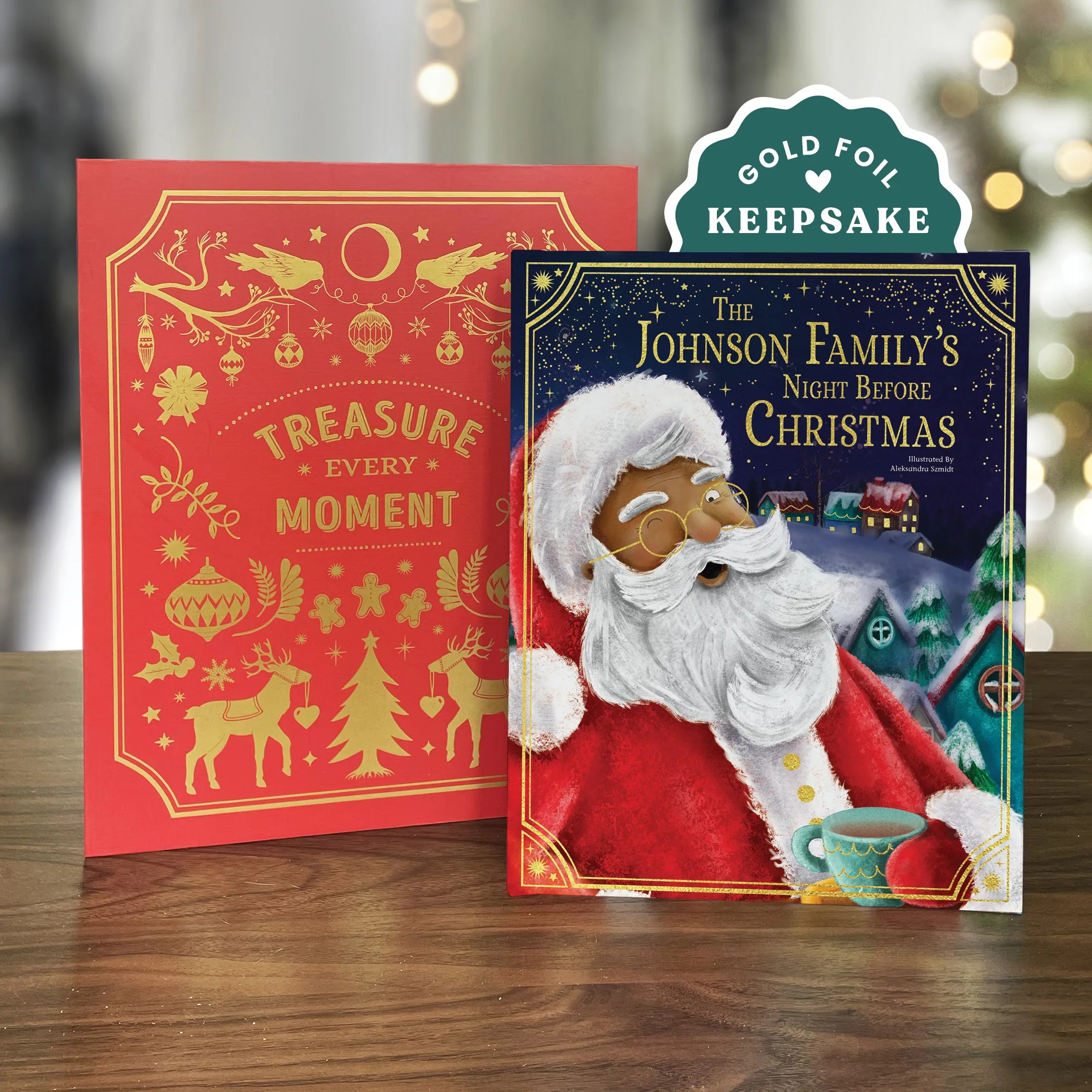 Our Family’s Night Before Christmas Personalized Book and Christmas Keepsake Box